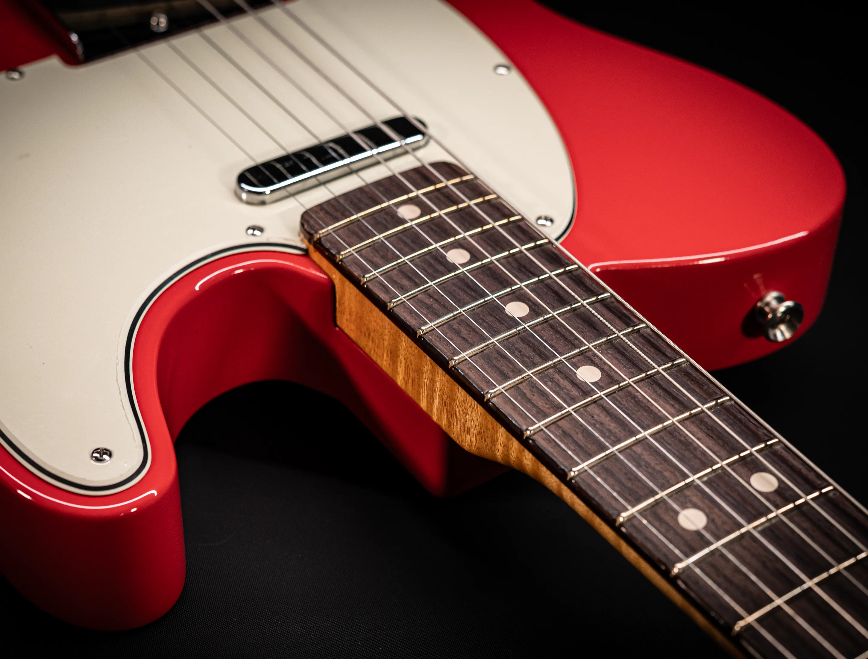 a164317 Fender MBD Limited 1963 Telecaster Timeless NOS flame Neck - Fiesta Red