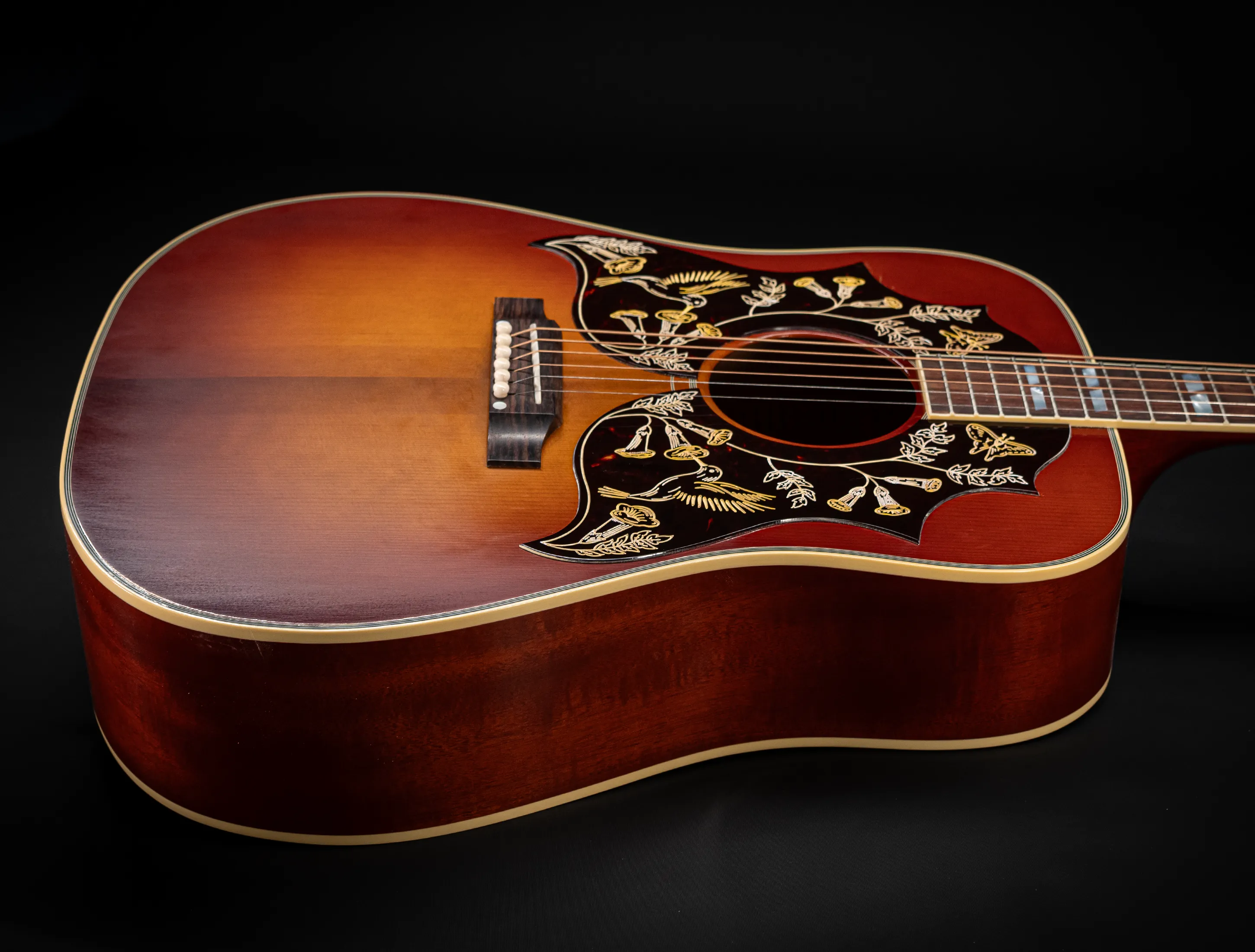 Gibson 1960 Hummingbird Double Pickguard Custom Shop thermally Aged Adirondack Antique 60s Cherry