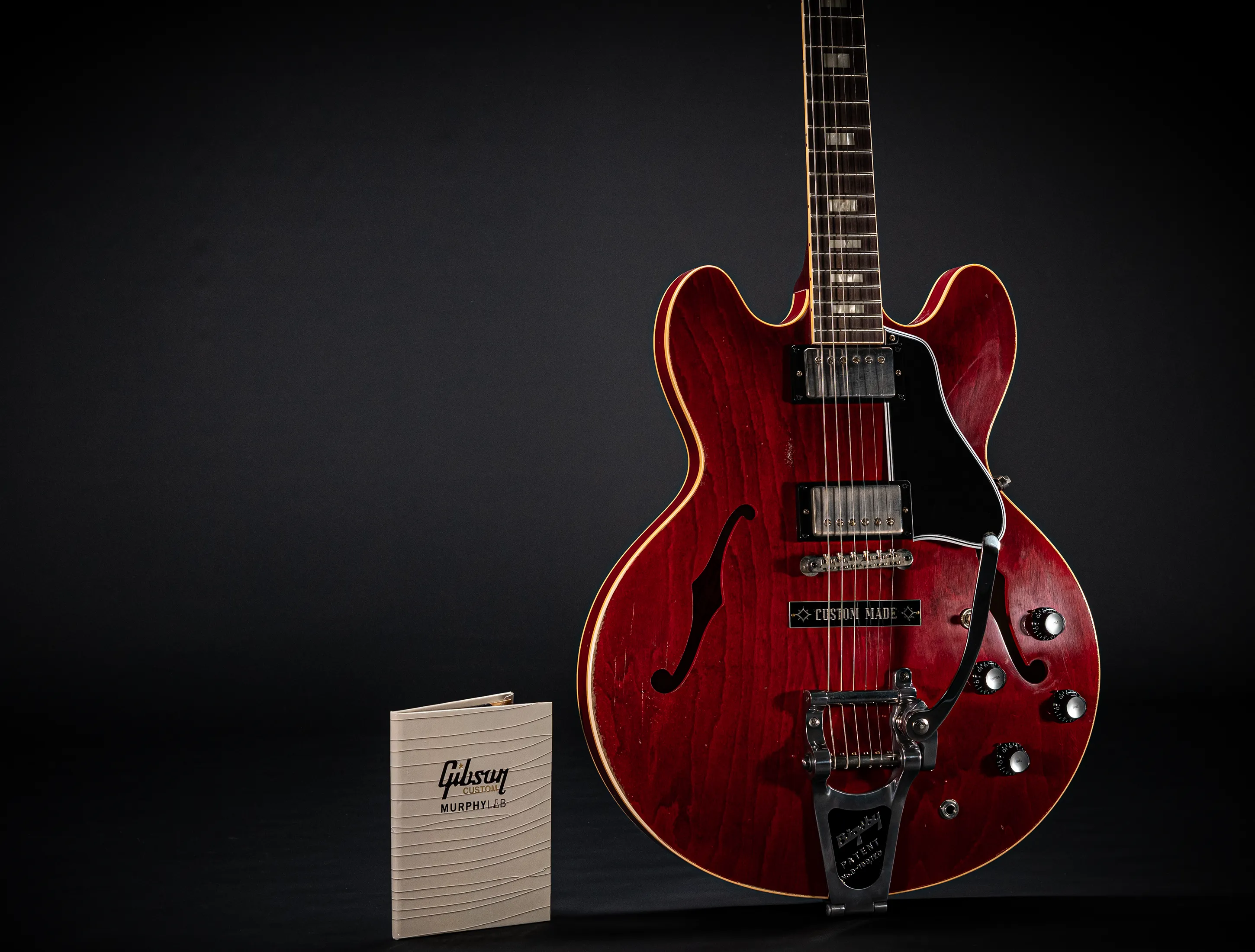 Gibson ES-335 1964 Bigsby Custom Shop Murphy Lab Light Aged 60s Cherry - Heroes Greatest Hit