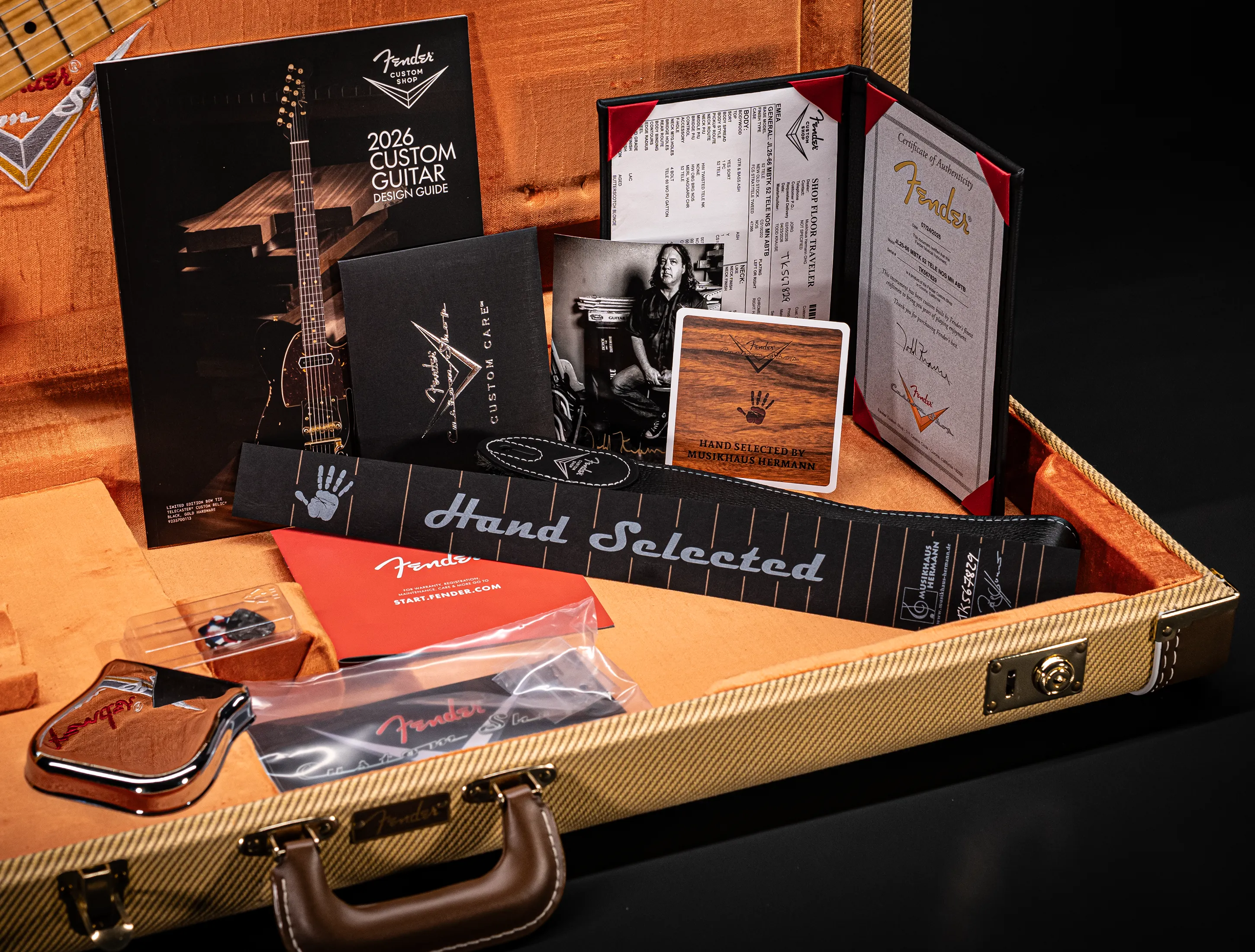Fender Senior Masterbuilt Todd Krause 1952 Telecaster NOS 1pc Ash Body - Butterscotch Blonde