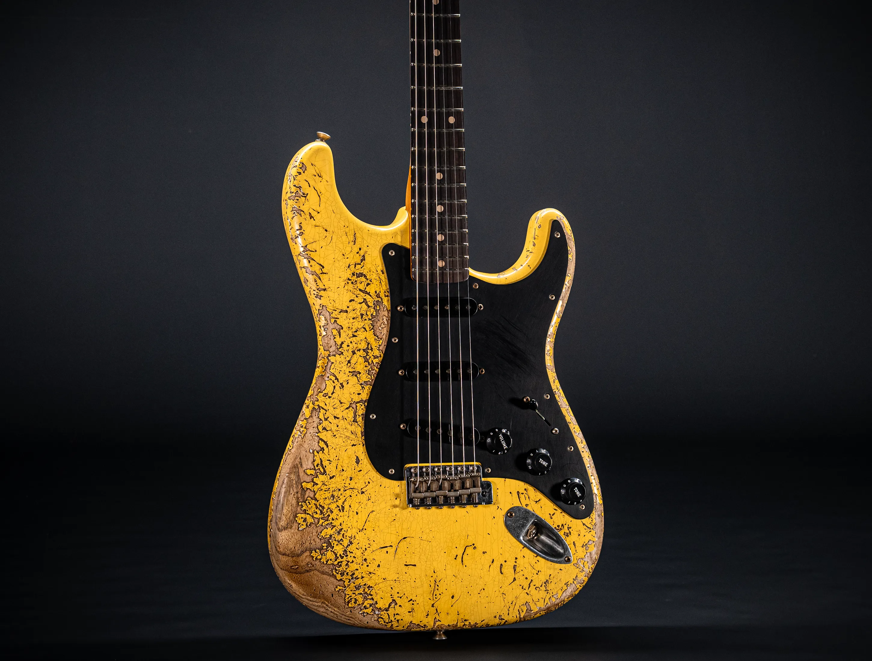 Fender MBD II 1962 Stratocaster MIDAS Super Heavy Relic - ASH Body Graffity Yellow