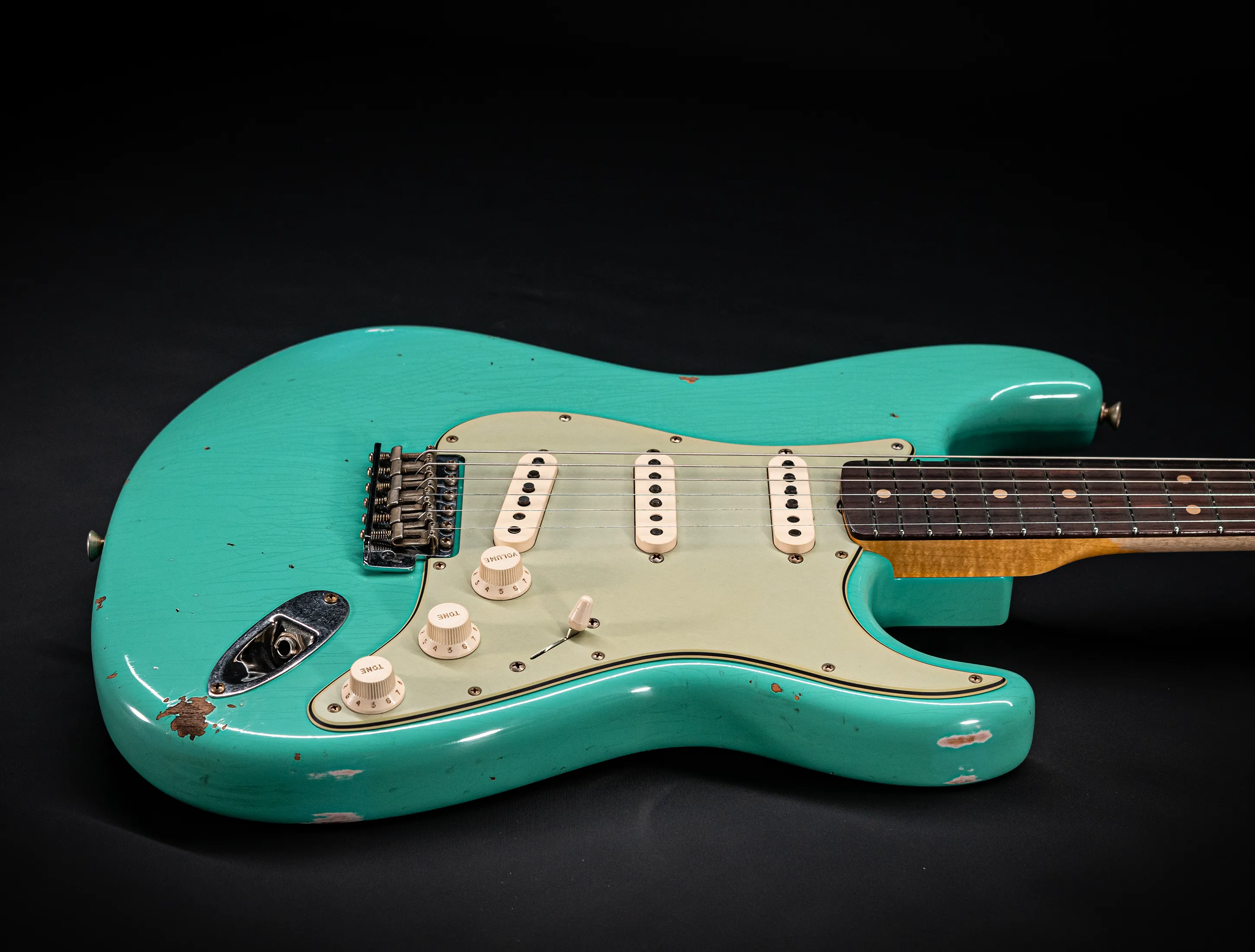 Fender MBD 1963 Stratocaster Relic - Aged Sea Foam Green