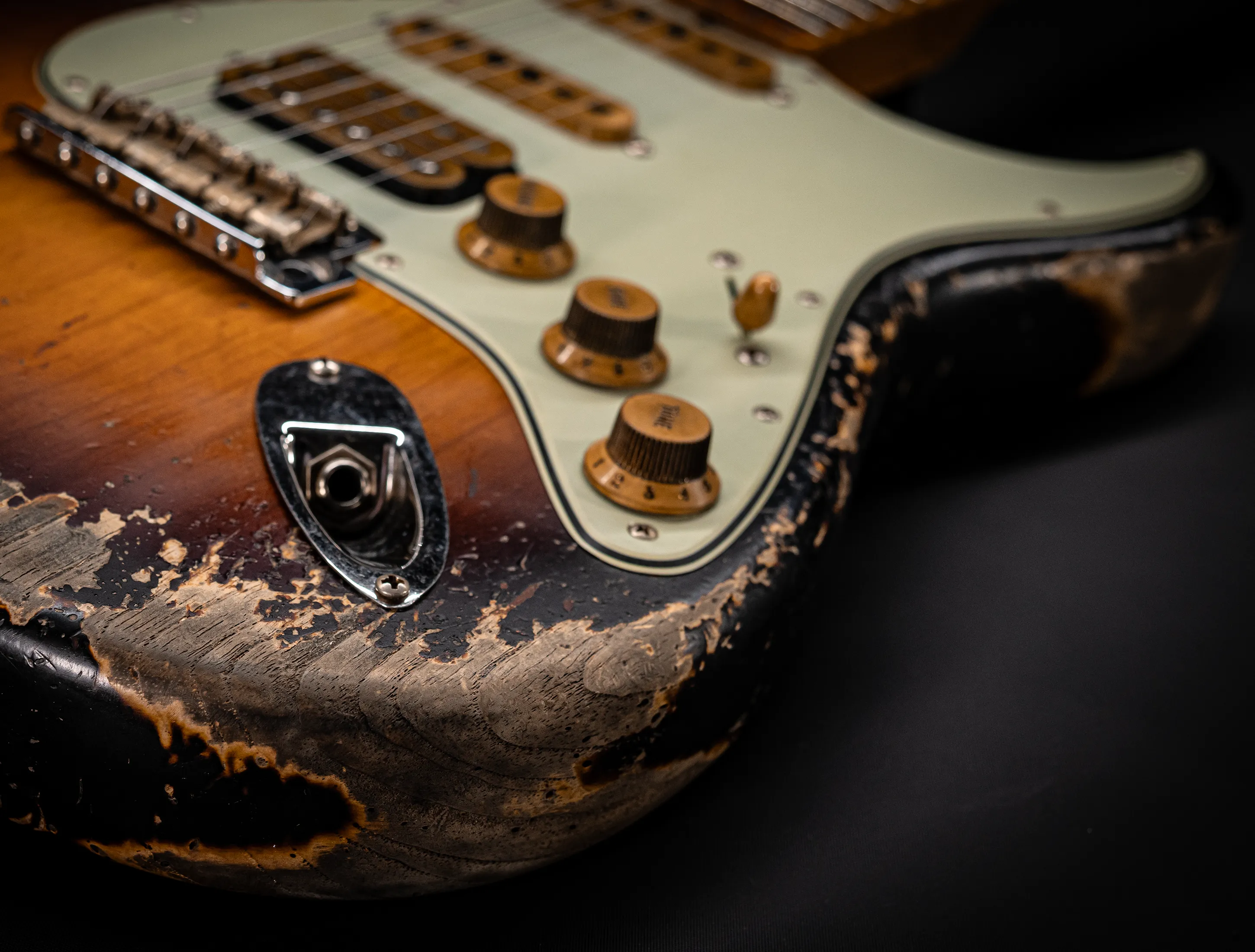 Fender MBD II 1962 Humbucker Stratocaster MIDAS Super Heavy Relic - ASH Body Maple Neck Sunburst