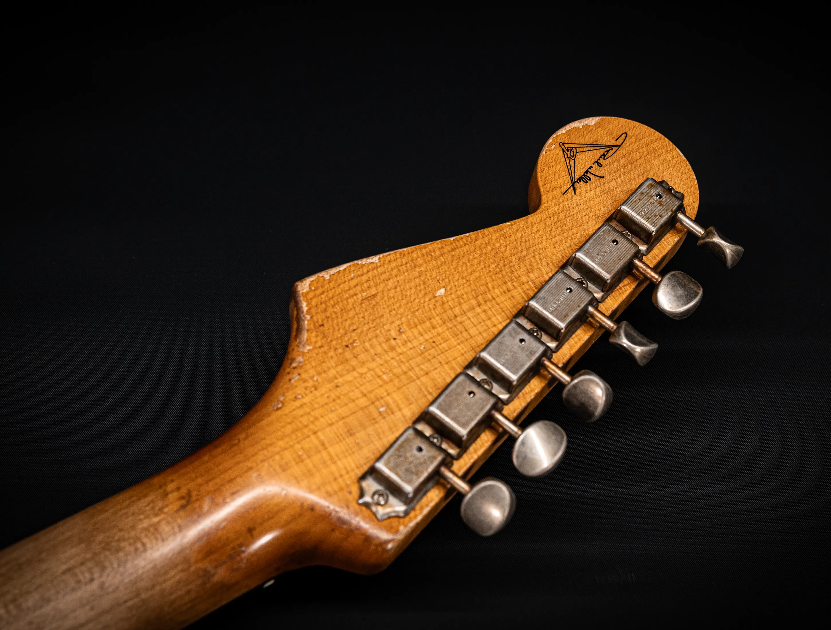 Fender Masterbuilt Paul Waller 1961 F-branded Ex Pin-Up Stratocaster Heavy Relic Sonic Blue over Sunburst