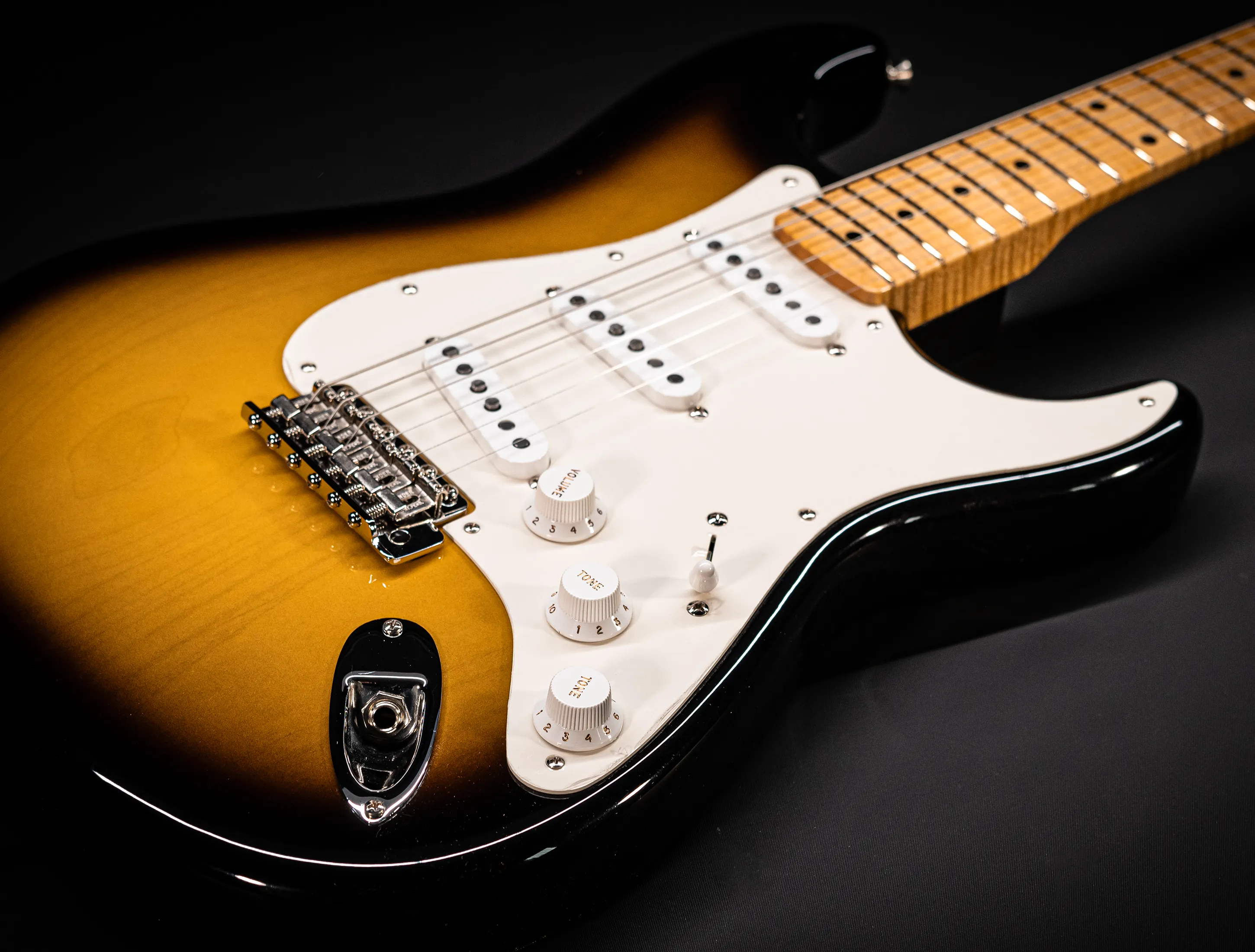 a164337 Fender MBD Limited 1957 Stratocaster Timeless NOS flame Neck - Sunburst