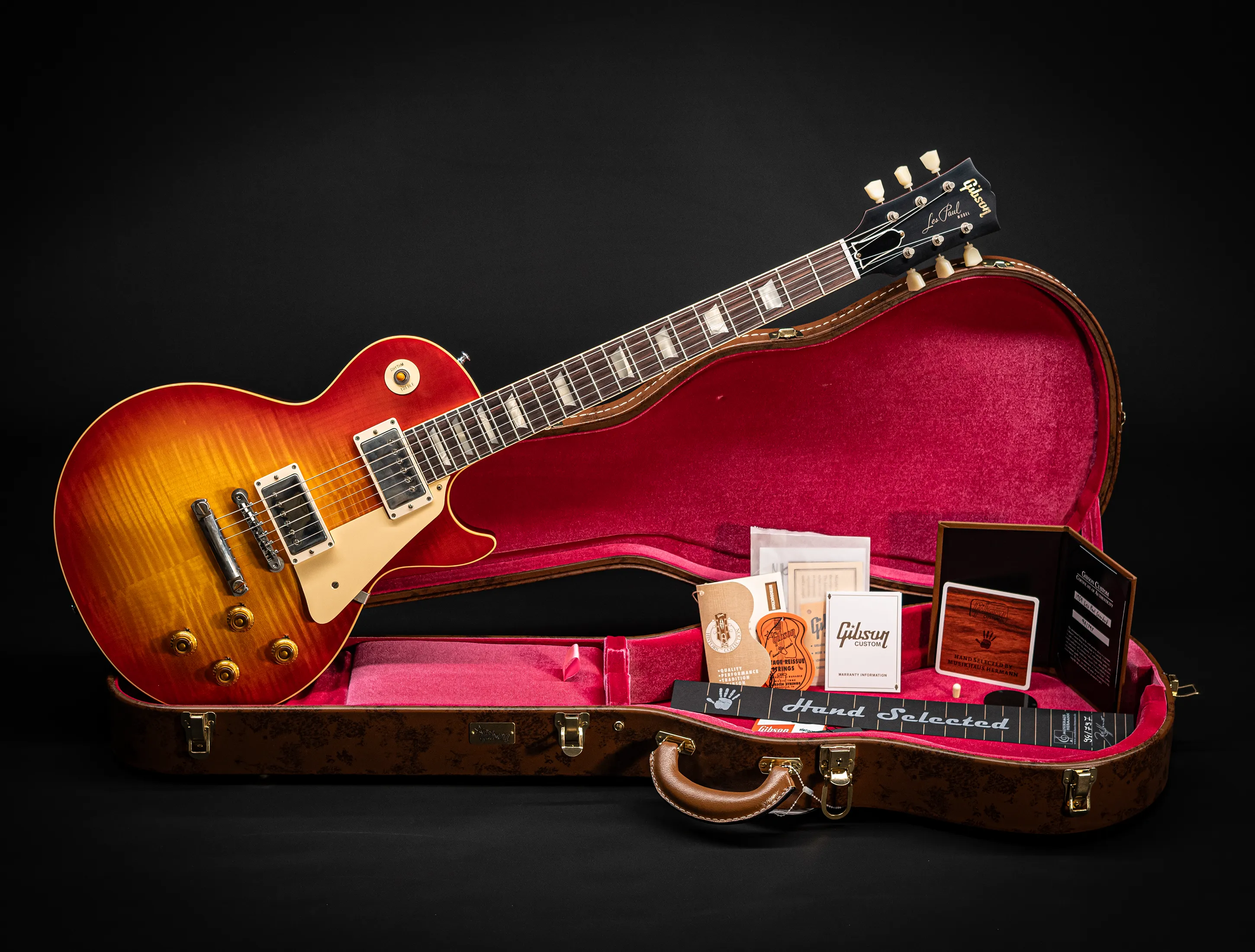 a162329 Gibson Les Paul 1959 Standard Reissue VOS Washed Cherry Sunburst