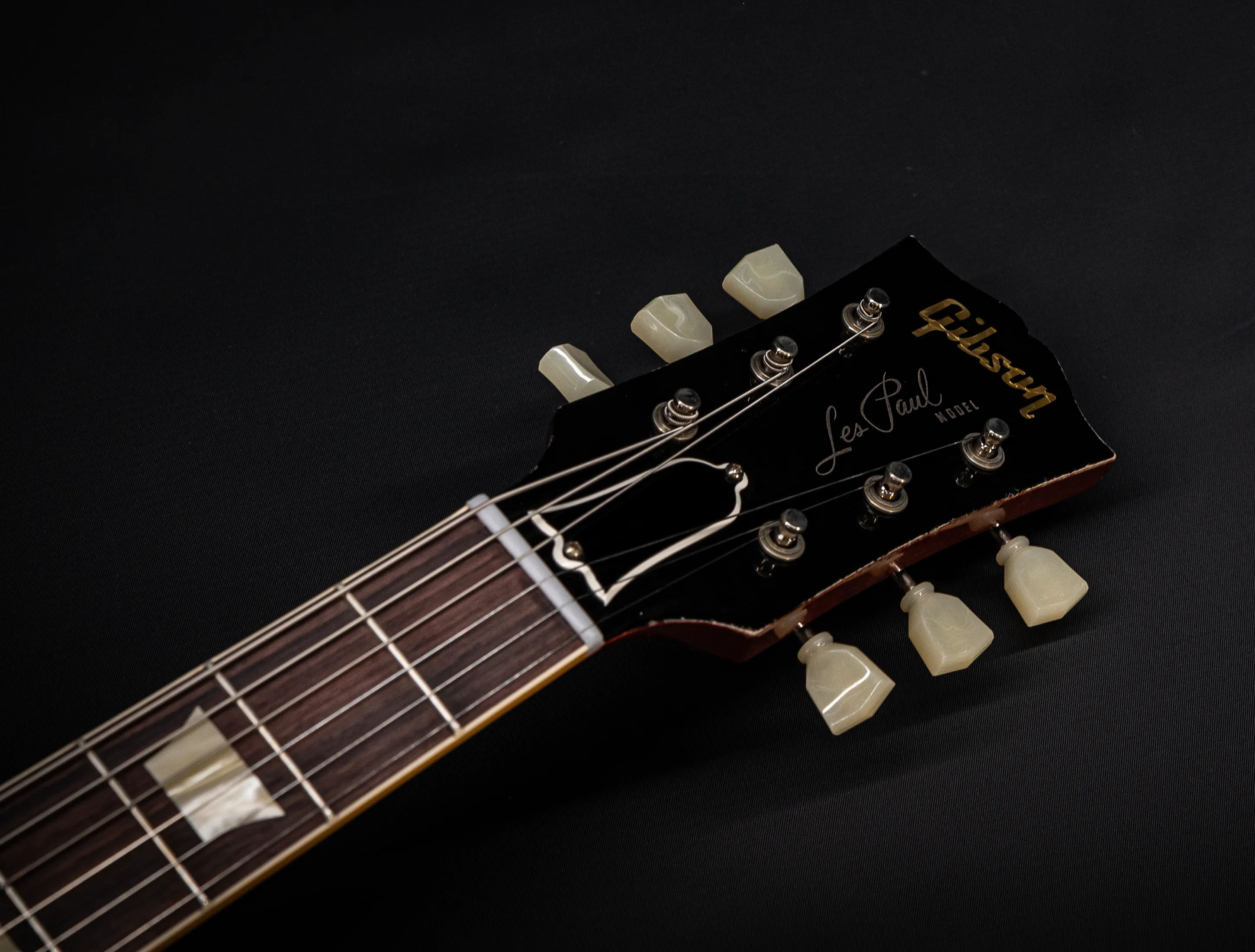 a171386 Gibson Les Paul 1958 Standard Reissue Murphy Lab Lemon Burst Light Aged Musikhaus-Hermann