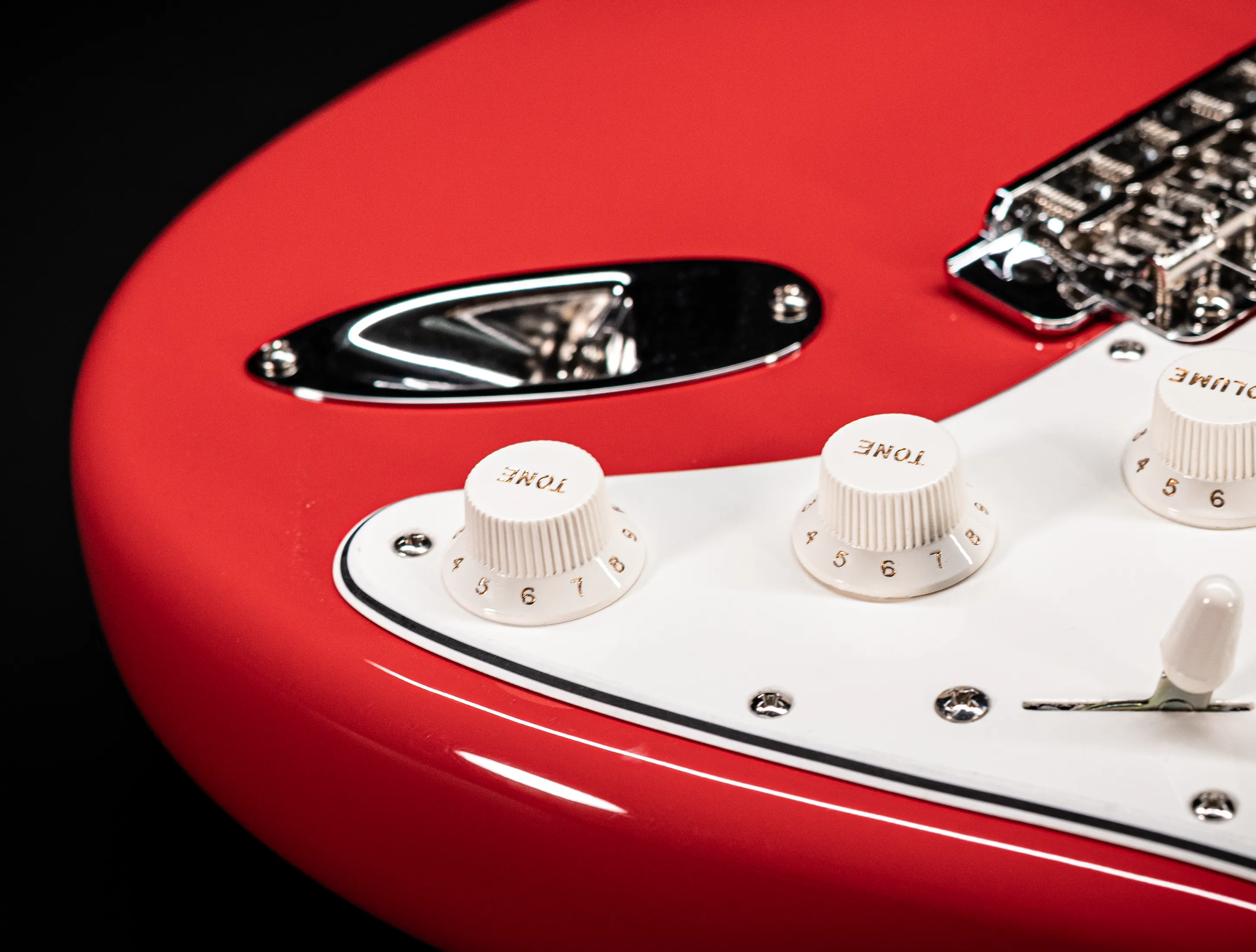 Fender MBD 1963 Stratocaster GLOSS NOS flame Neck - Fiesta Red