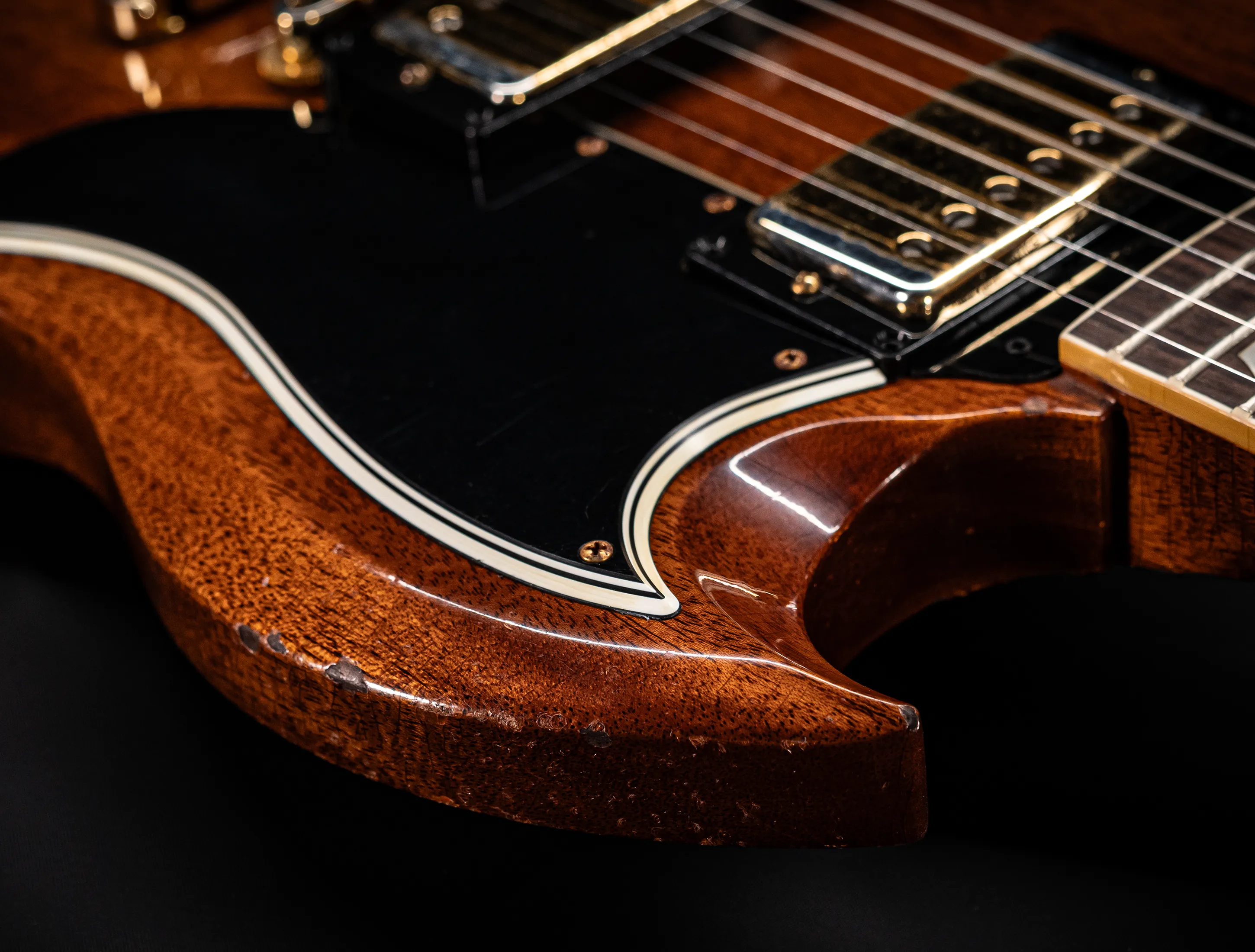 Gibson SG 1961 Standard Murphy Lab Heavy Aged Antique Faded Cherry Gold Hardware