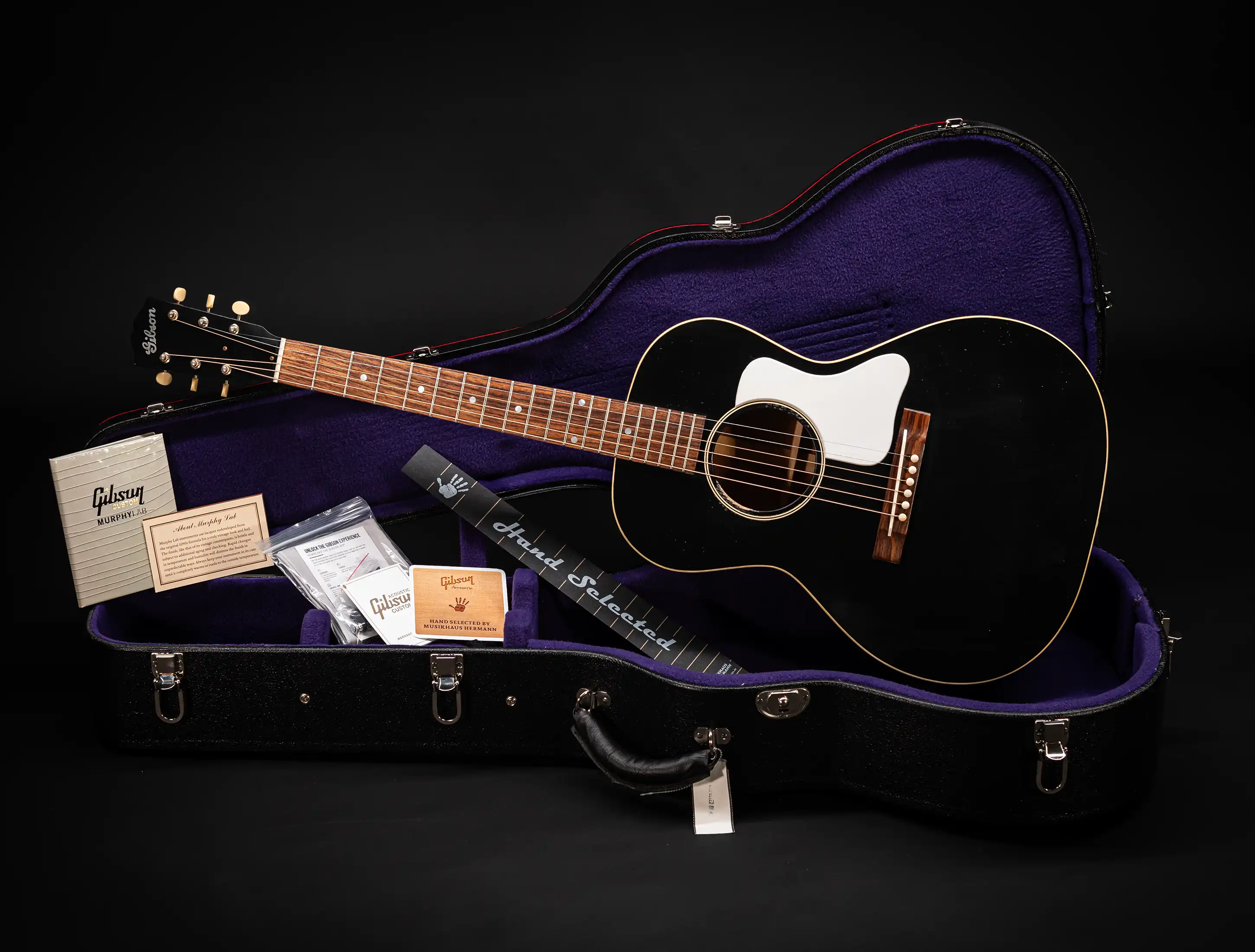a156092 Gibson L-00 1933 Ebony Murphy Lab Light Aged