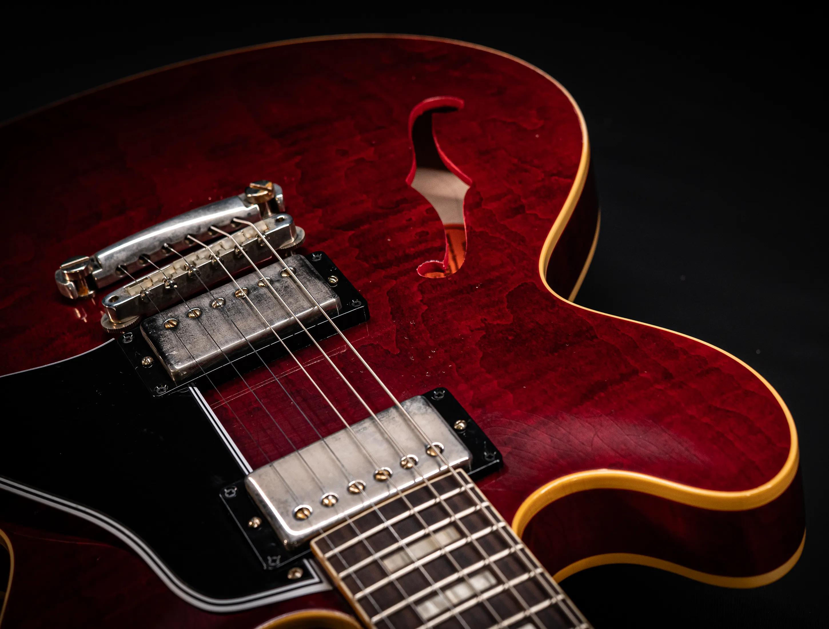 a165221 Gibson ES-335 1964 Custom Shop Murphy Lab Light Aged Figured Maple - 60s Viking Red