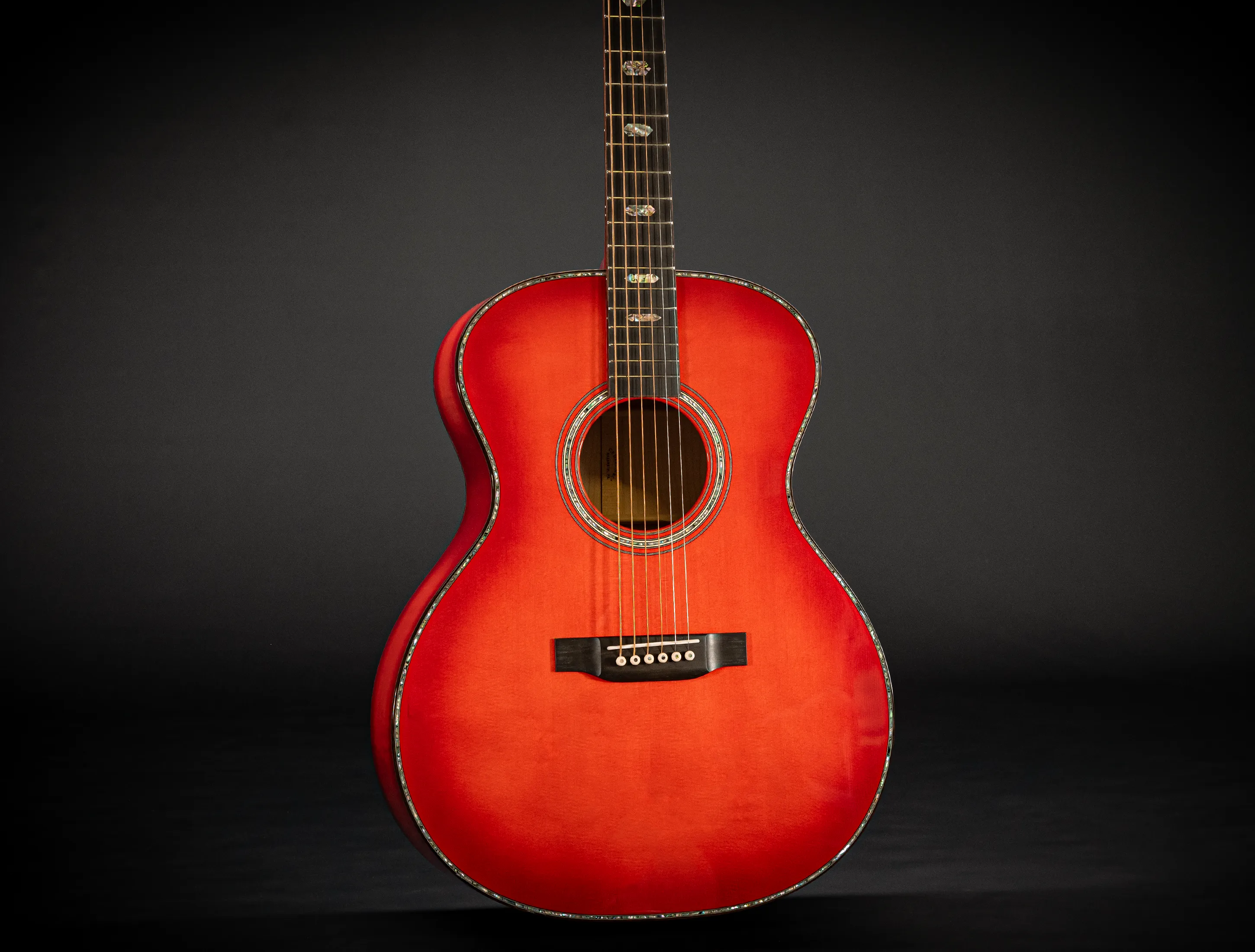 Martin GP-41 Custom Shop Pacific Big Leaf Flame Maple - Apricot Sunburst