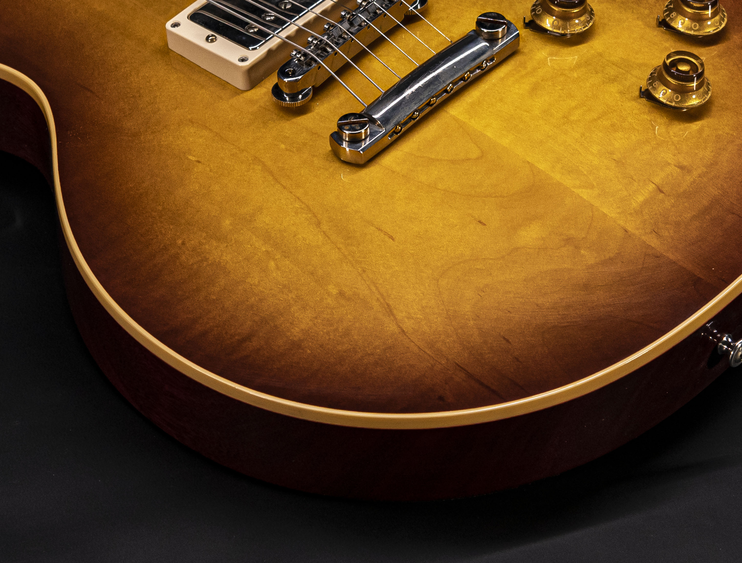 Show gallery (21 images) a10-6894 gibson-les-paul-1958-standard-reissue-vos-iced-tea-burst
