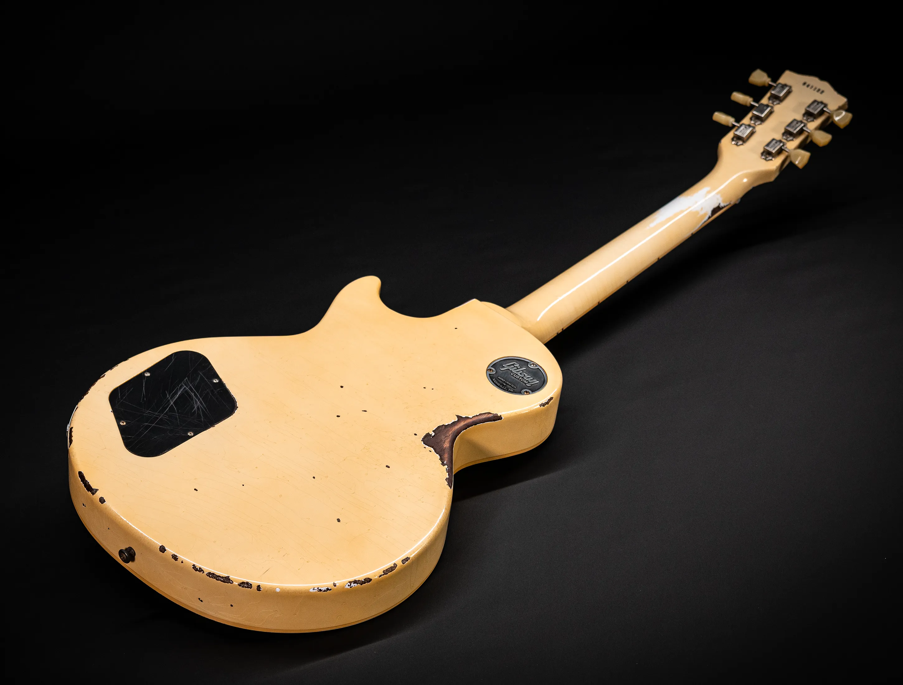 a162835 Gibson Les Paul 1958 Standard Murphy LAB Heavy Aged Black Checkerboard