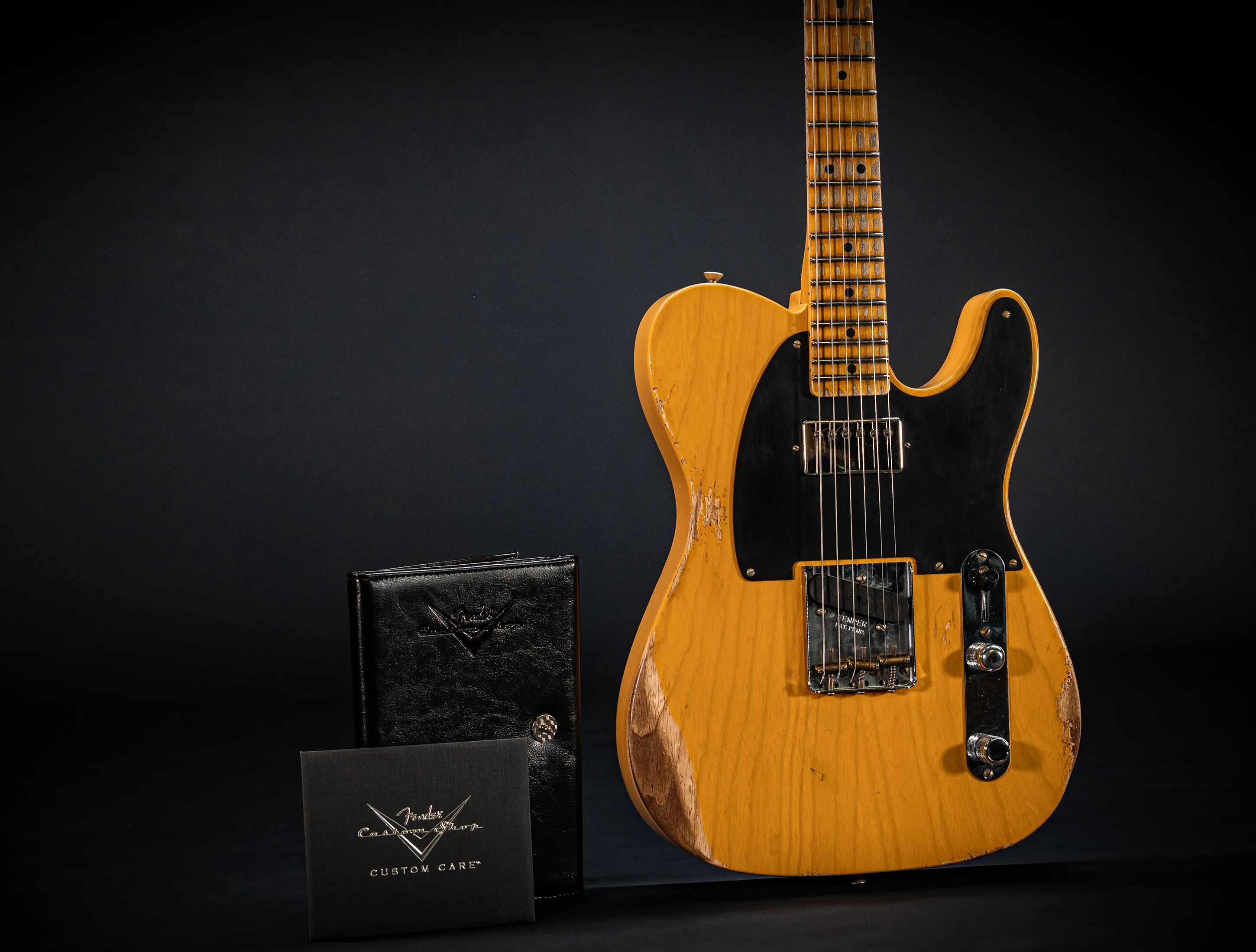 a173259Fender MBD Limited 1952 Humbucker Telecaster Heavy Relic - Butterscotch Blonde Muikhaus-Hermann