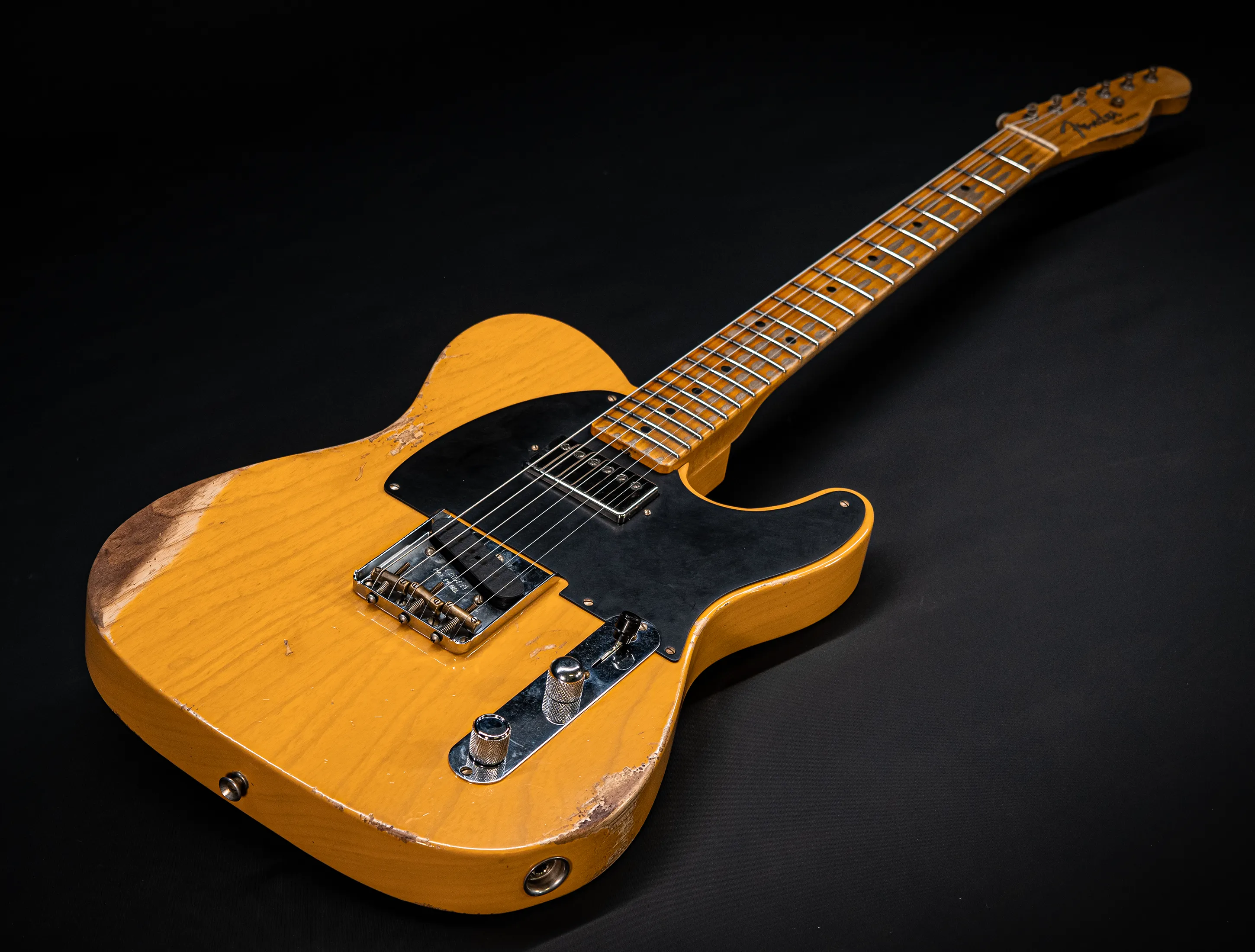 a173229Fender MBD Limited 1952 Humbucker Telecaster Heavy Relic - Butterscotch Blonde Muikhaus-Hermann