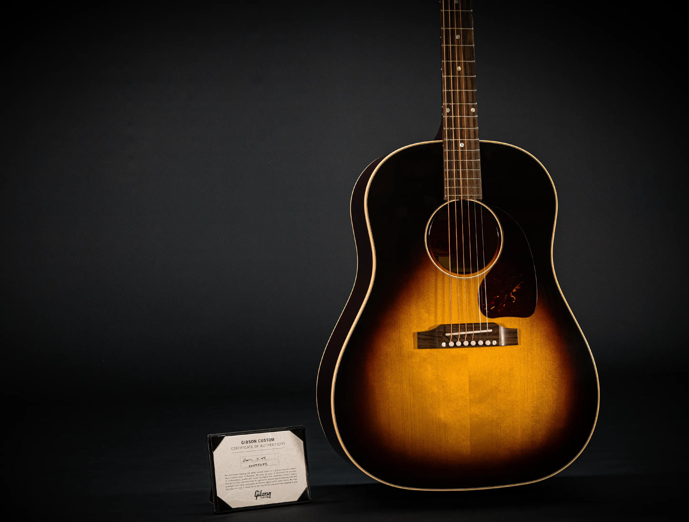 Gibson J-45 EARLY 50`s Golden Era Custom Shop Adirondack Vintage Sunburst