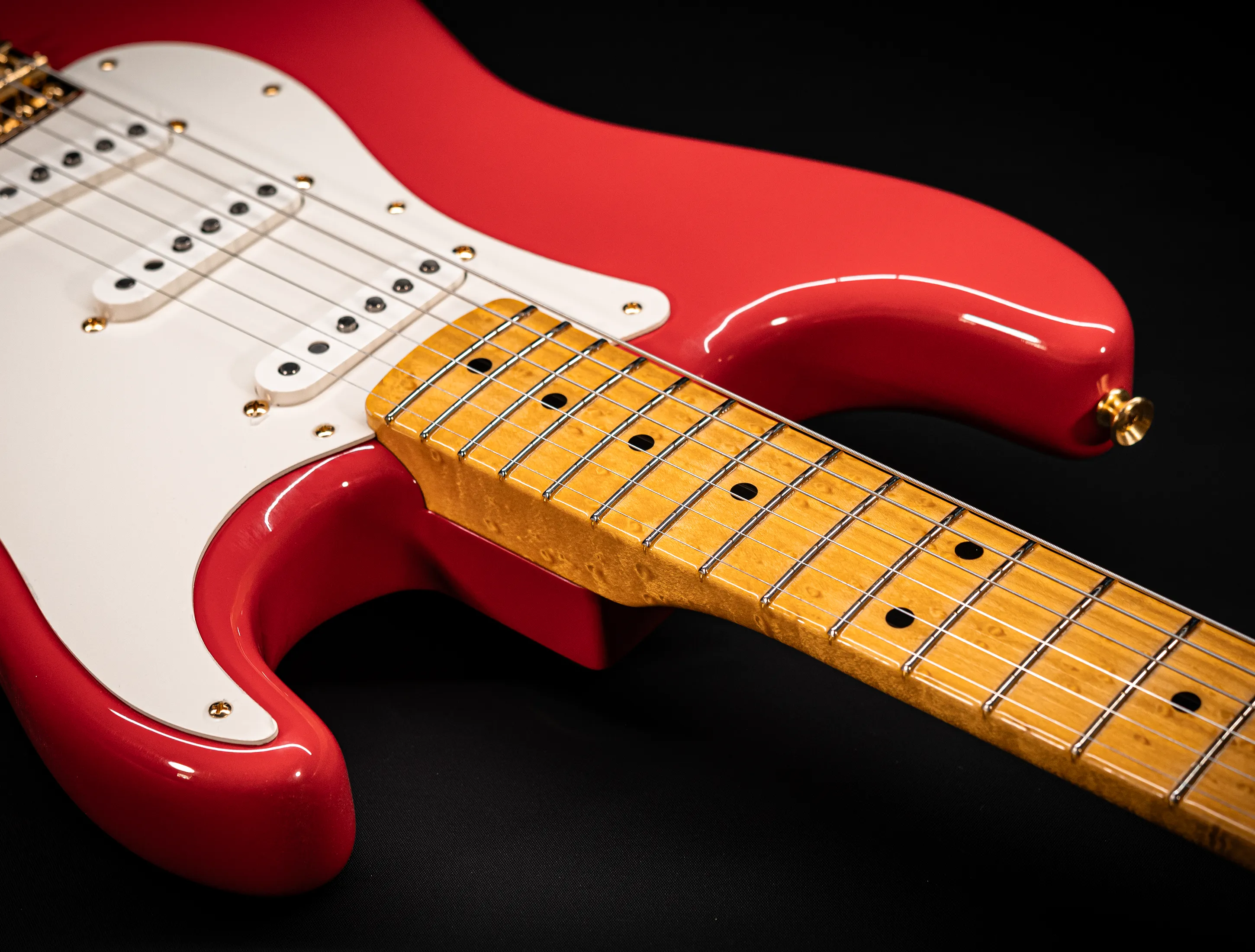 a161325 Fender MBD Limited 1957 Stratocaster Timeless NOS Birdseye Neck - Fiesta Red