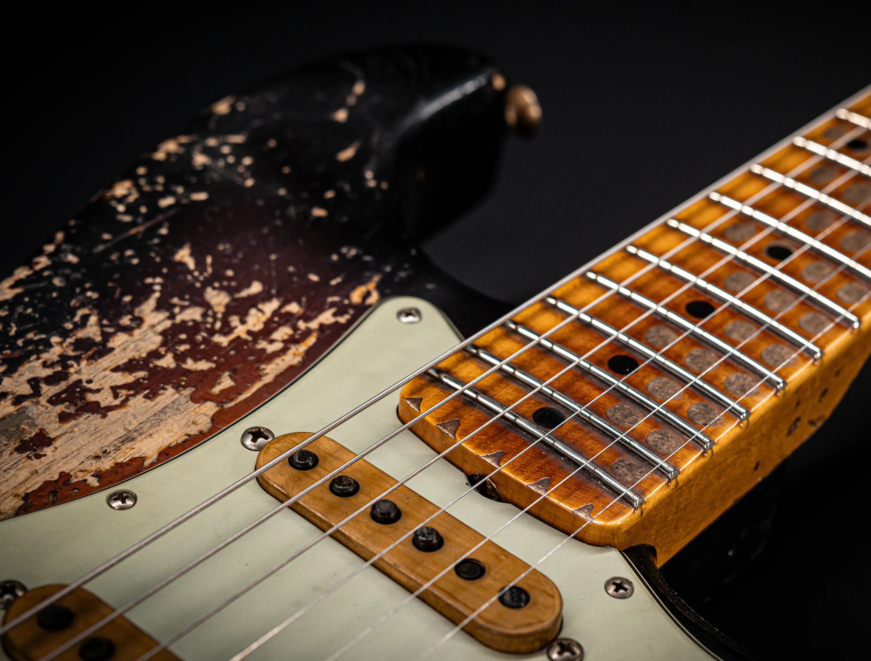 Fender MBD II 1962 Humbucker Stratocaster MIDAS Super Heavy Relic - ASH Body Maple Neck Sunburst
