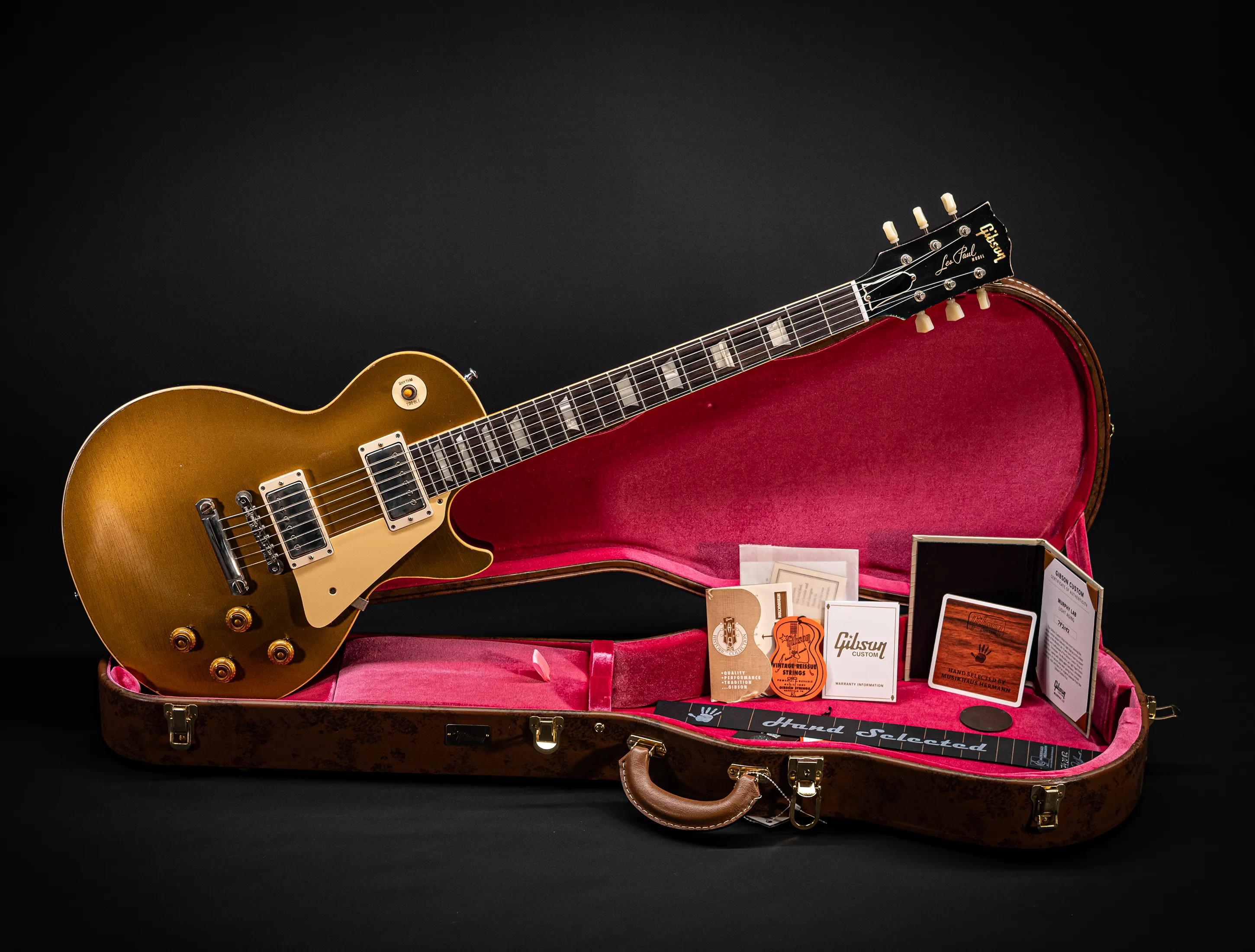 a164748 Gibson Les Paul 1957 Goldtop Darkback Reissue Murphy Lab Light Aged