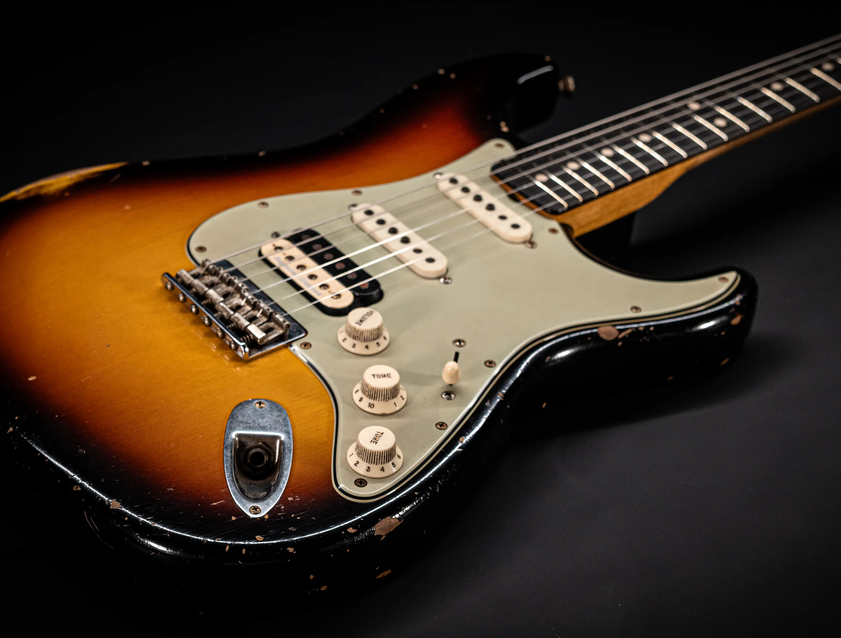 Fender Senior Masterbuilt Todd Krause 1963 Hardtail Humbucker Stratocaster Relic - Sunburst