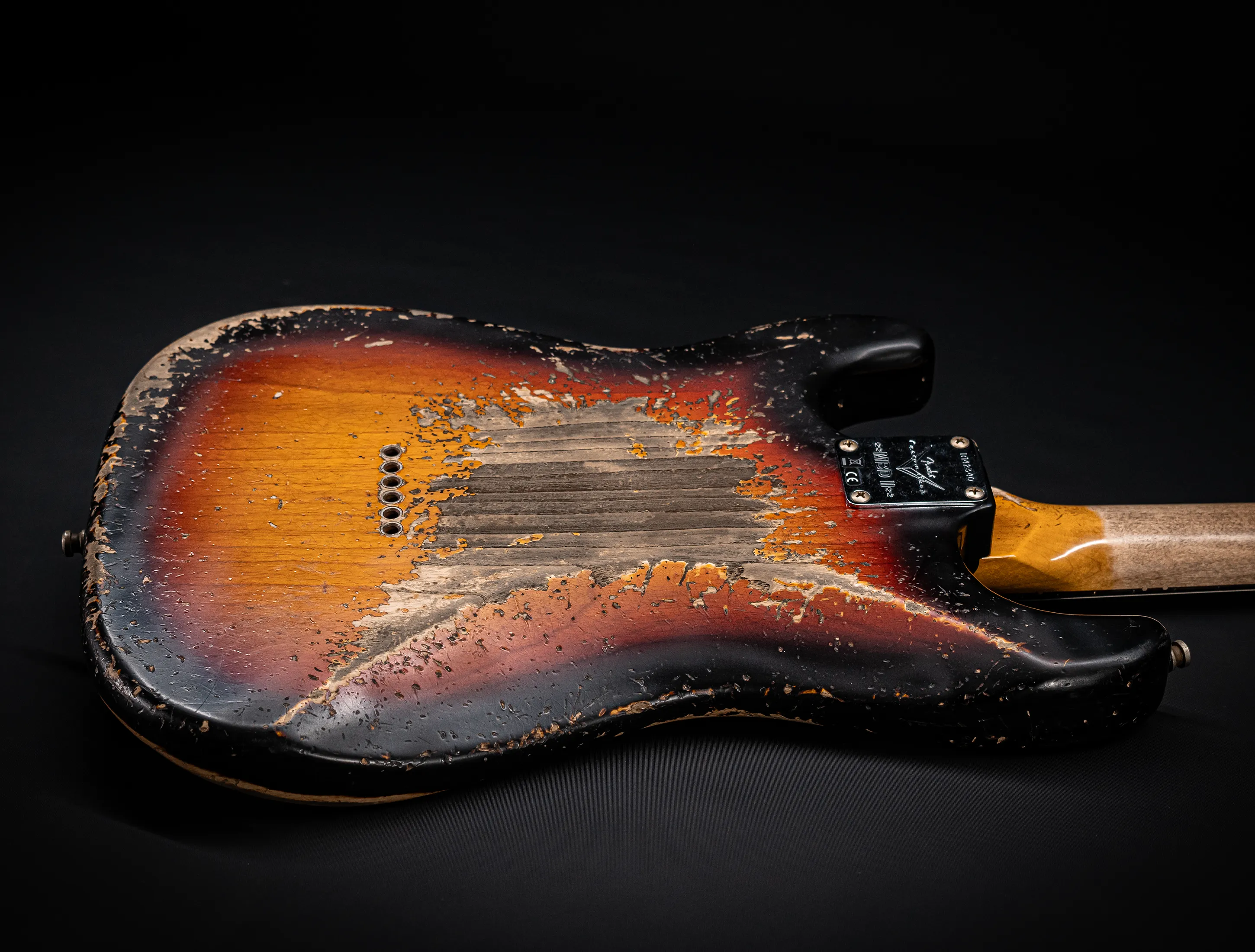 Fender MBD II 1962 Humbucker Hardtail Stratocaster MIDAS Super Heavy Relic - ASH Body Sunburst