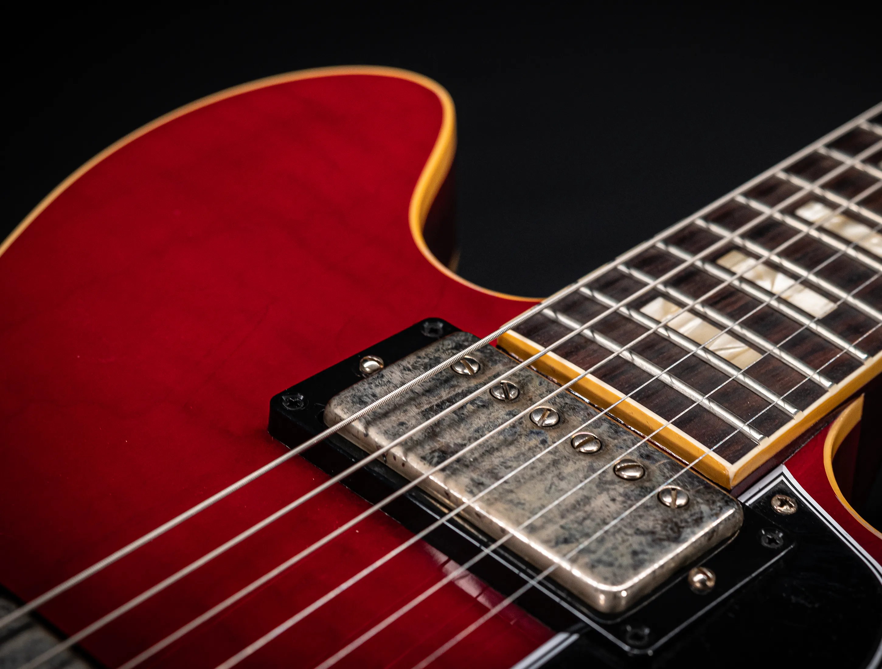 Gibson ES-335 1964 Custom Shop Murphy Lab Ultra Light Aged Figured Maple - Wine Red