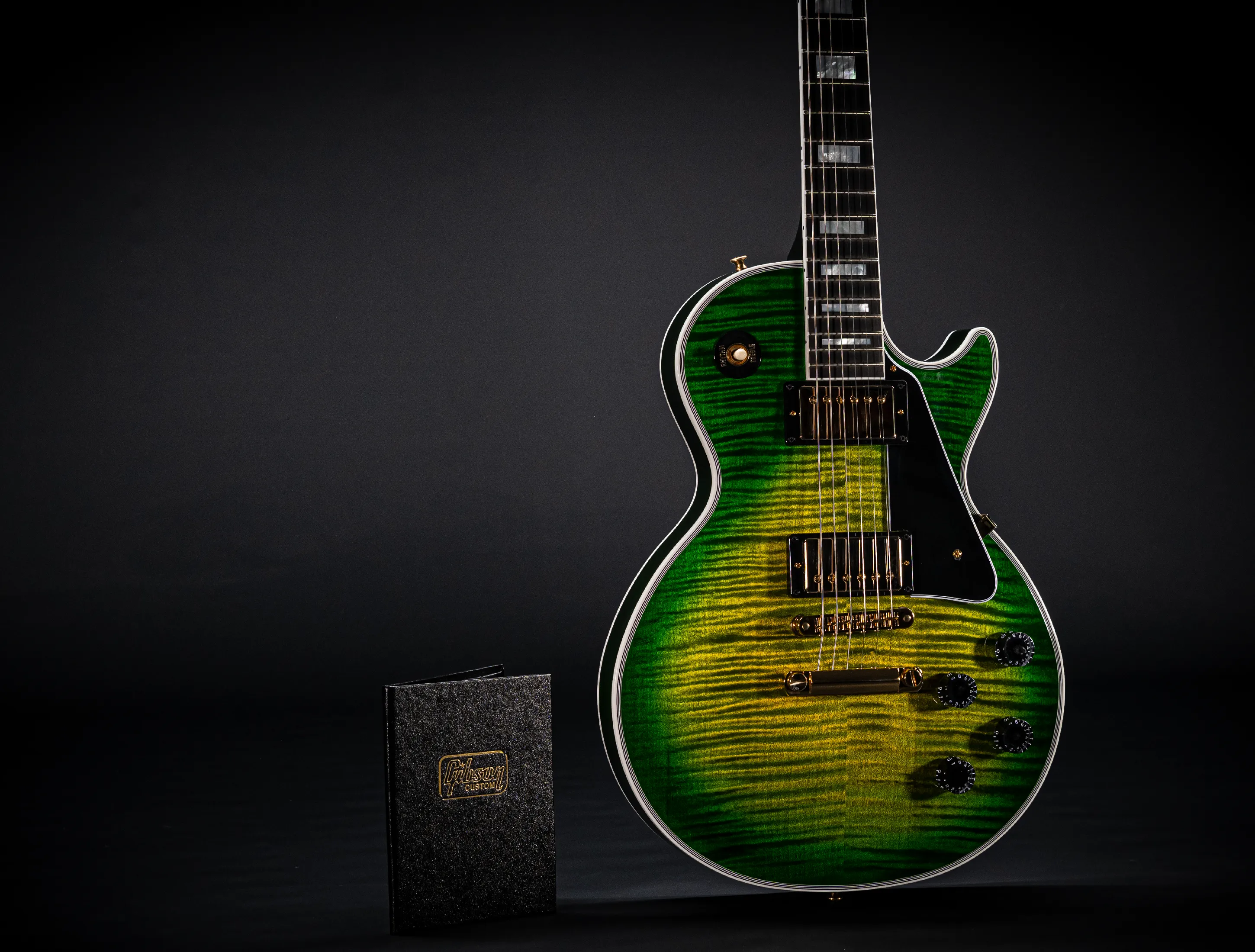 Gibson Les Paul Custom GLOSS Figured Iguana Burst "Factory Special"