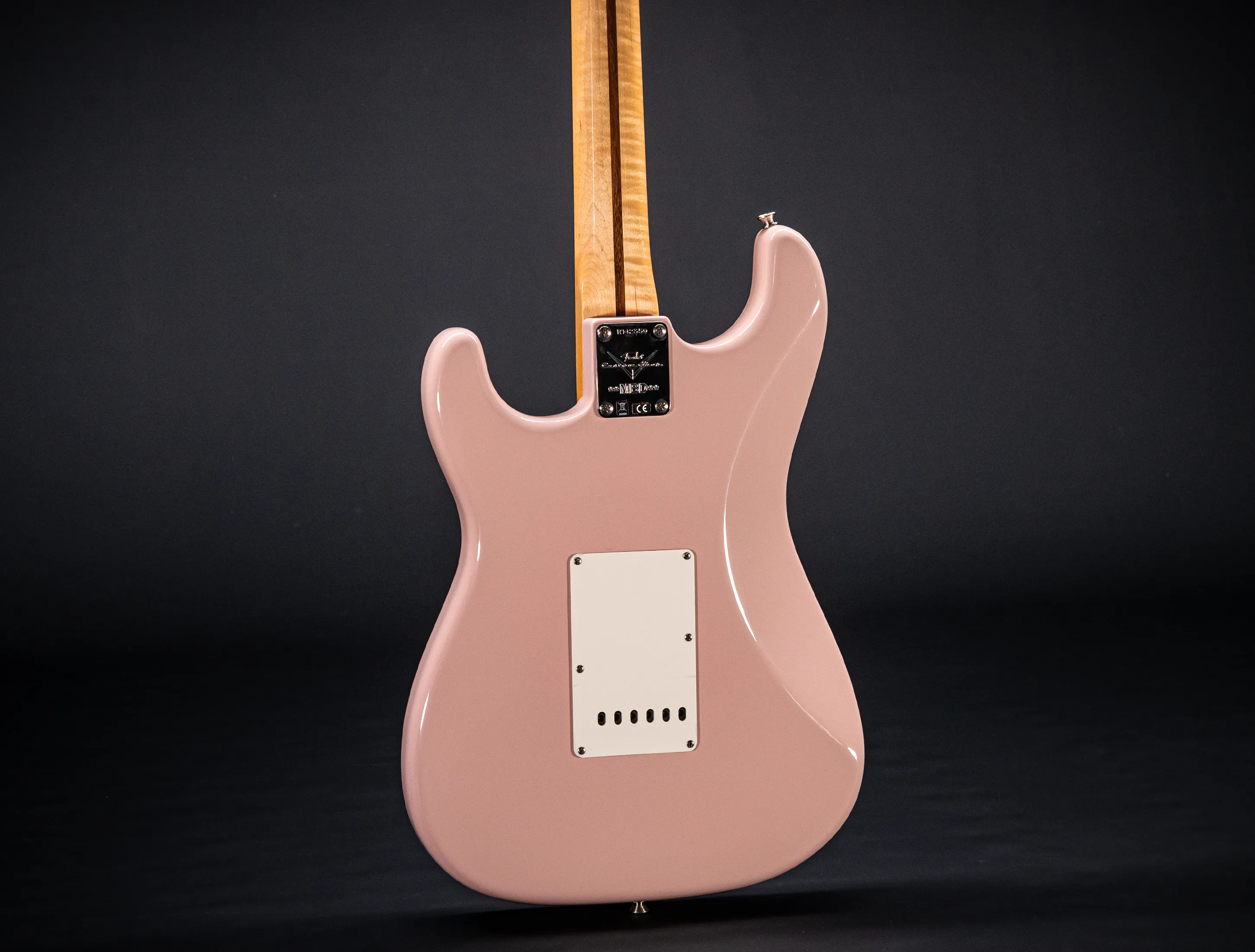 Fender MBD 1963 Stratocaster Prestige NOS flame Neck - Shell Pink