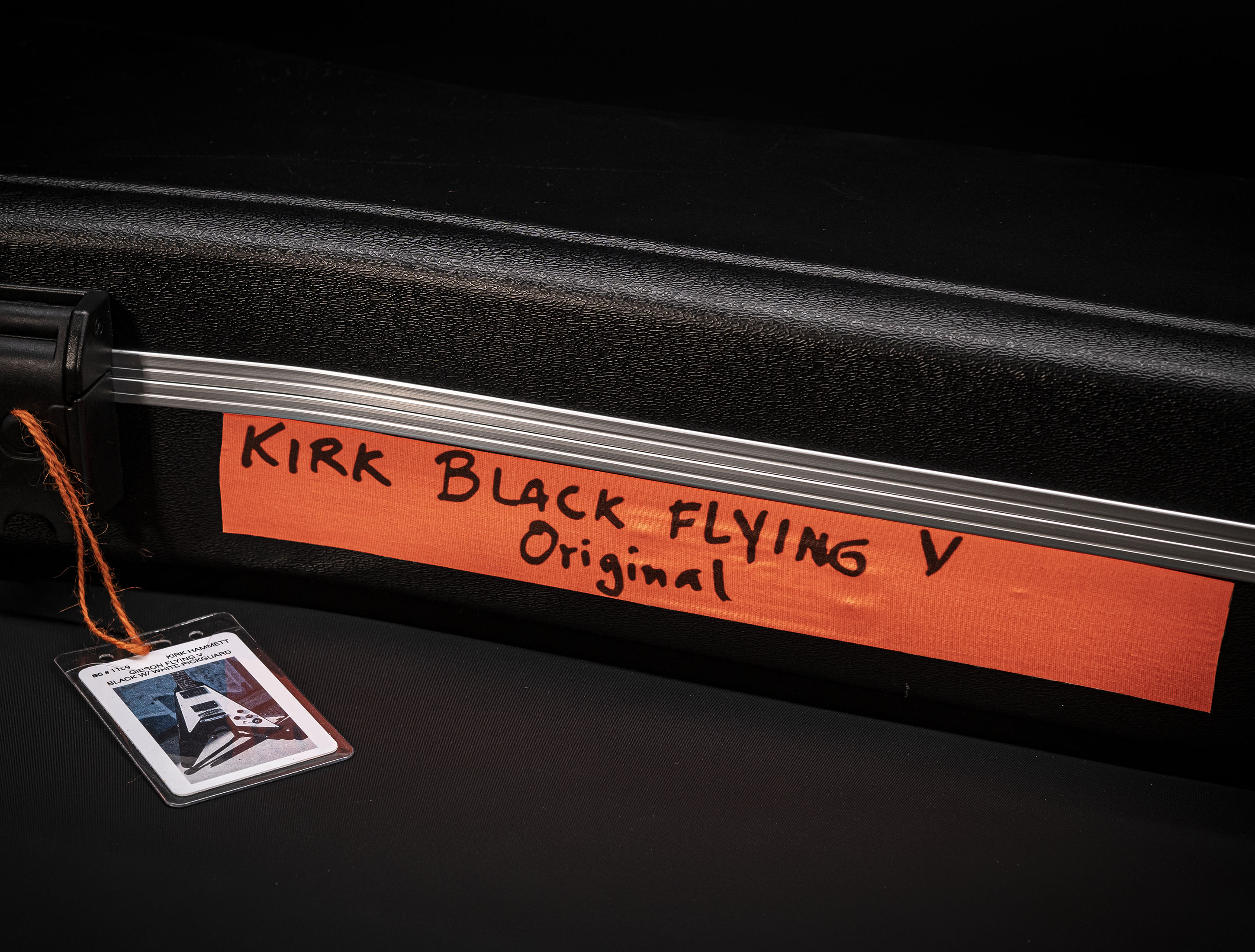 a133606-Gibson-Kirk-Hammett-1979-Flying-V-Ebony a133606-gibson-kirk-hammett-1979-flying-v-ebony