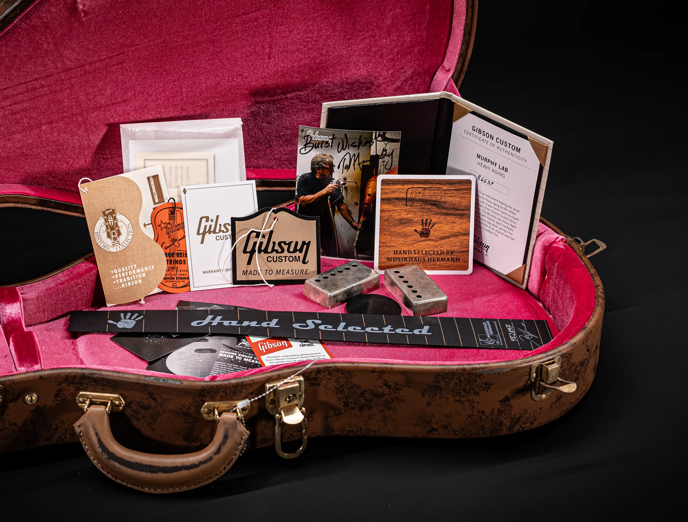 Gibson Les Paul 1958 Standard Murphy Lab Heavy Aged - Factory Black