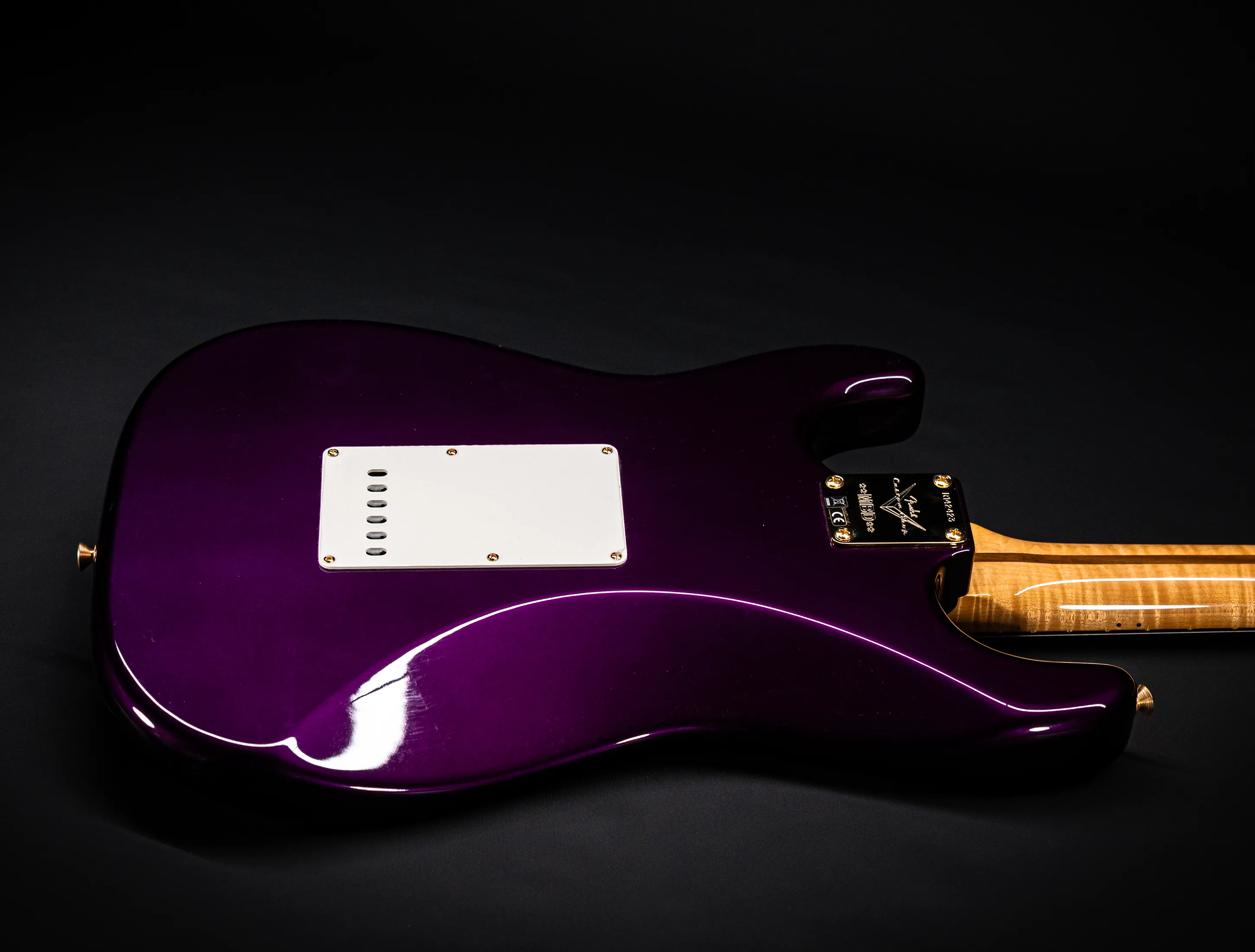 Fender MBD 1957 Stratocaster GLOSS NOS flame Neck - Purple Metallic