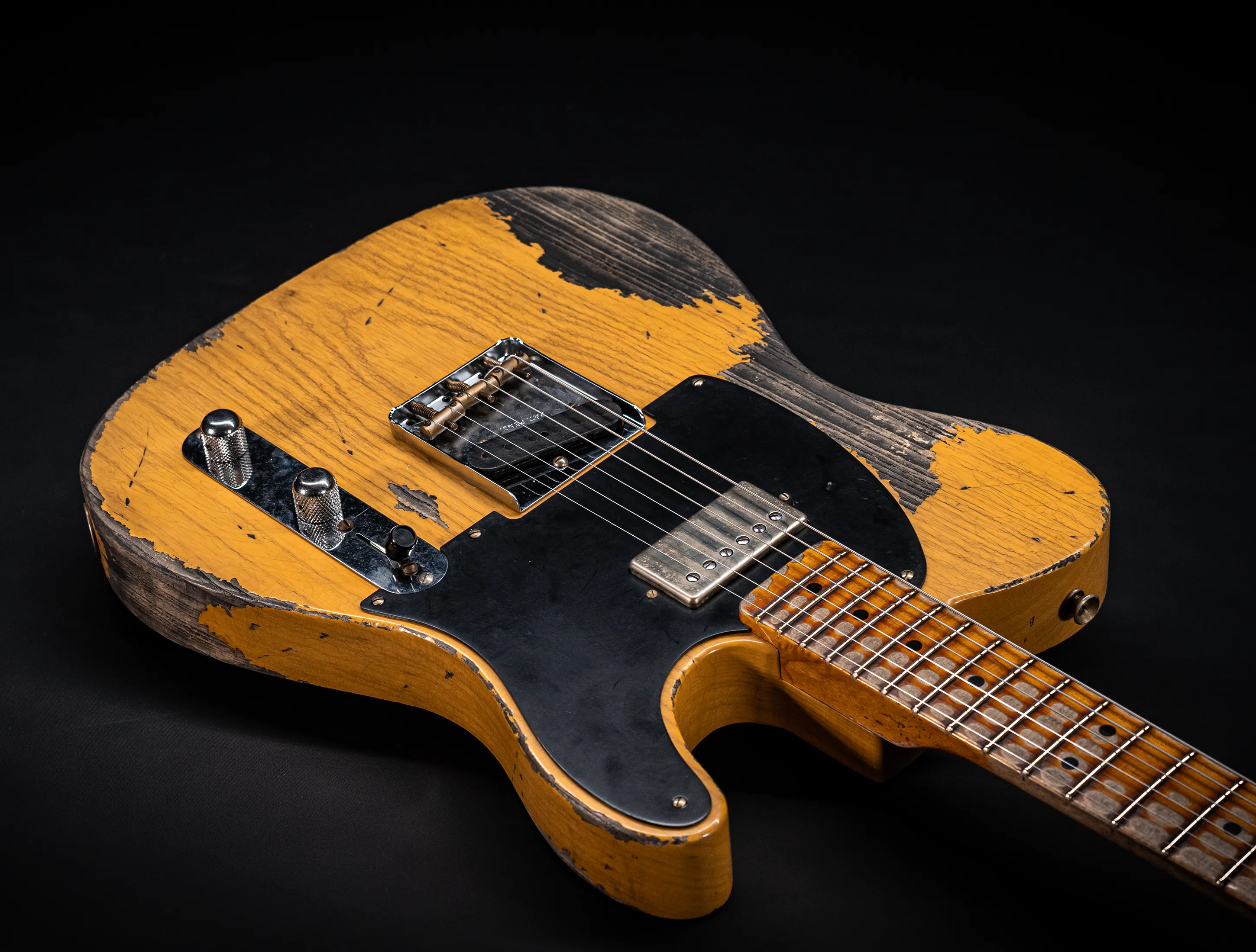Fender MBD II 1952 Humbucker Telecaster Super Heavy Relic 1pc. Ash Body - Butterscotch Blonde
