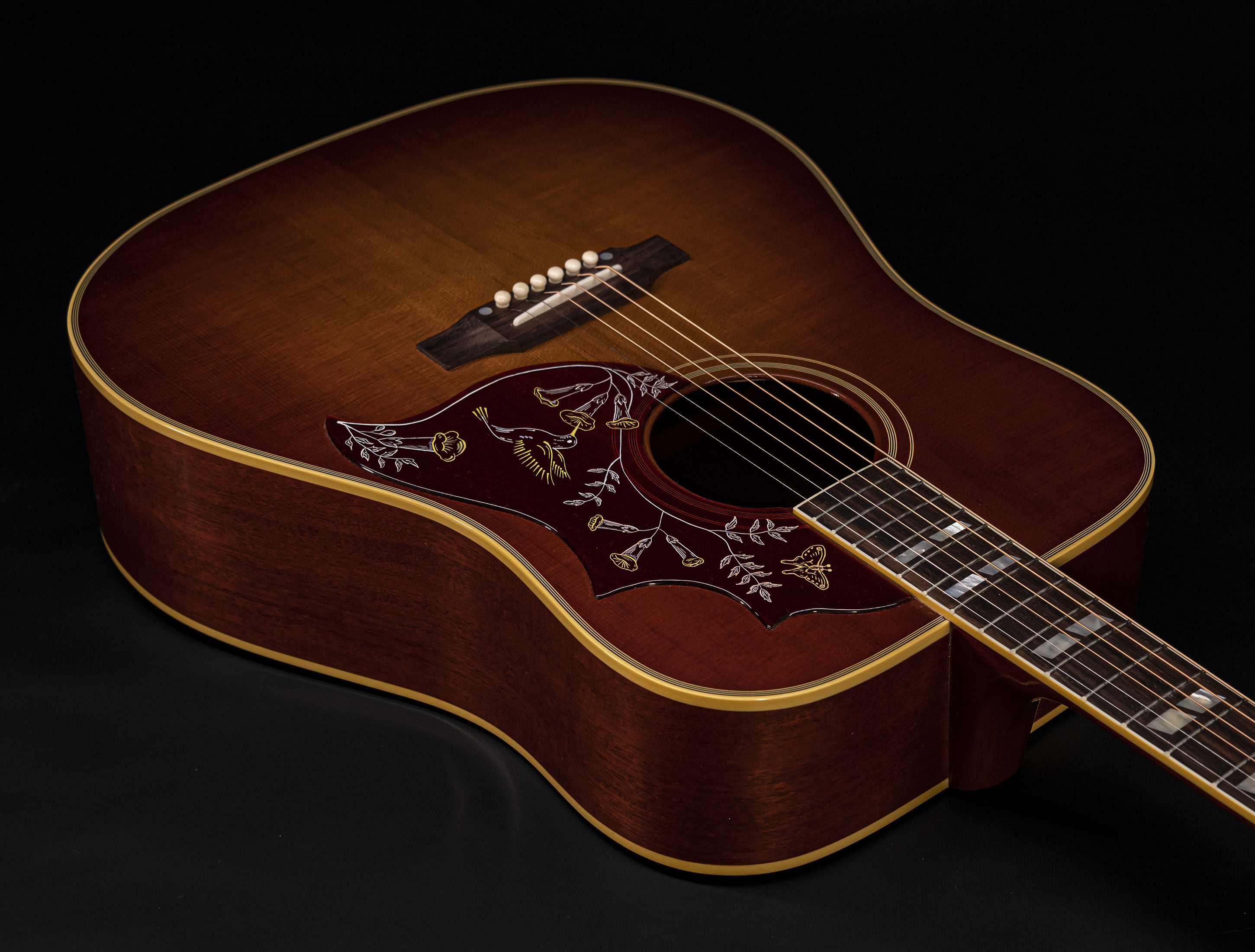 Show gallery (20 images) a10-5487 gibson-hummingbird-1960-historic-heritage-cherry-sunburst