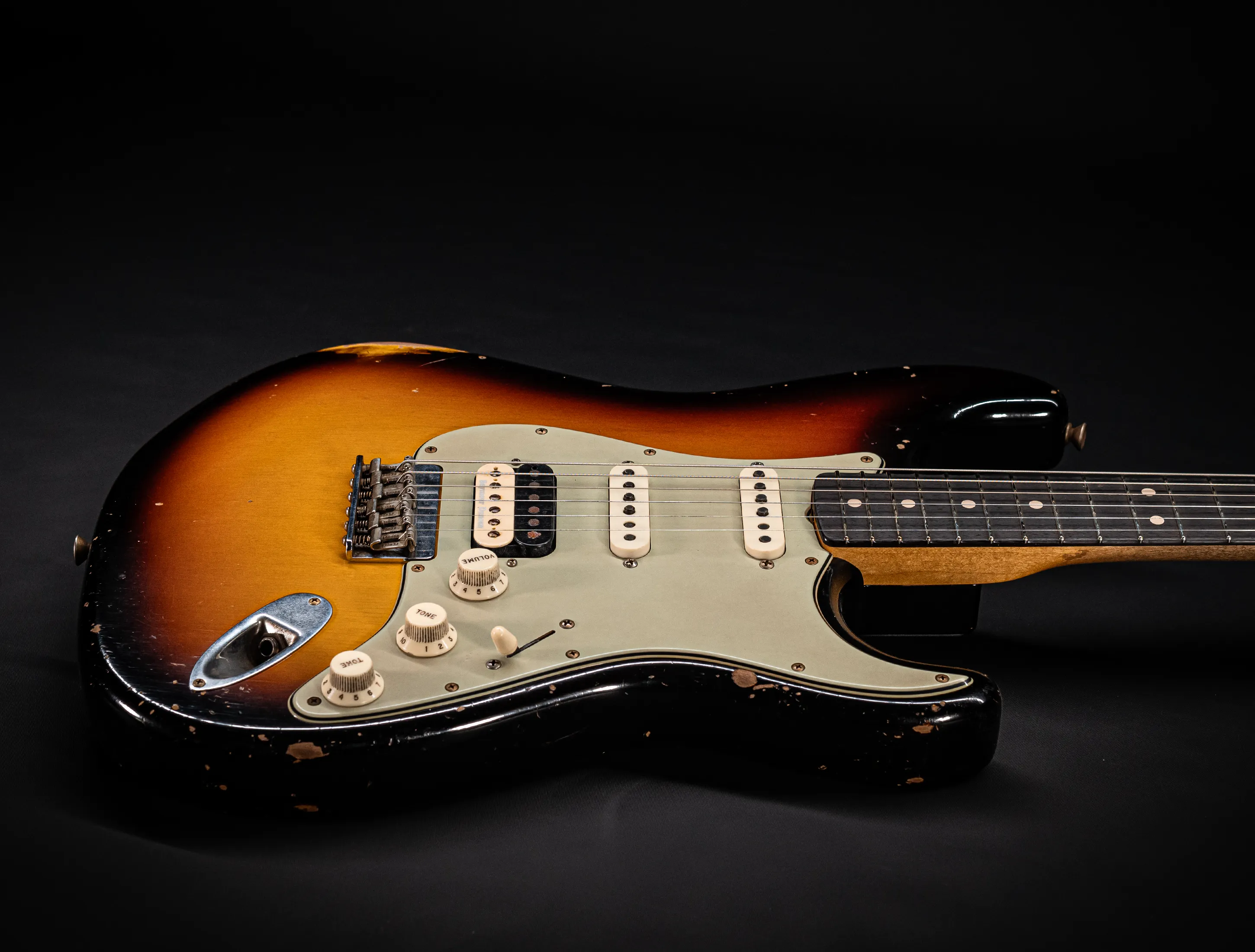 Fender Senior Masterbuilt Todd Krause 1963 Hardtail Humbucker Stratocaster Relic - Sunburst
