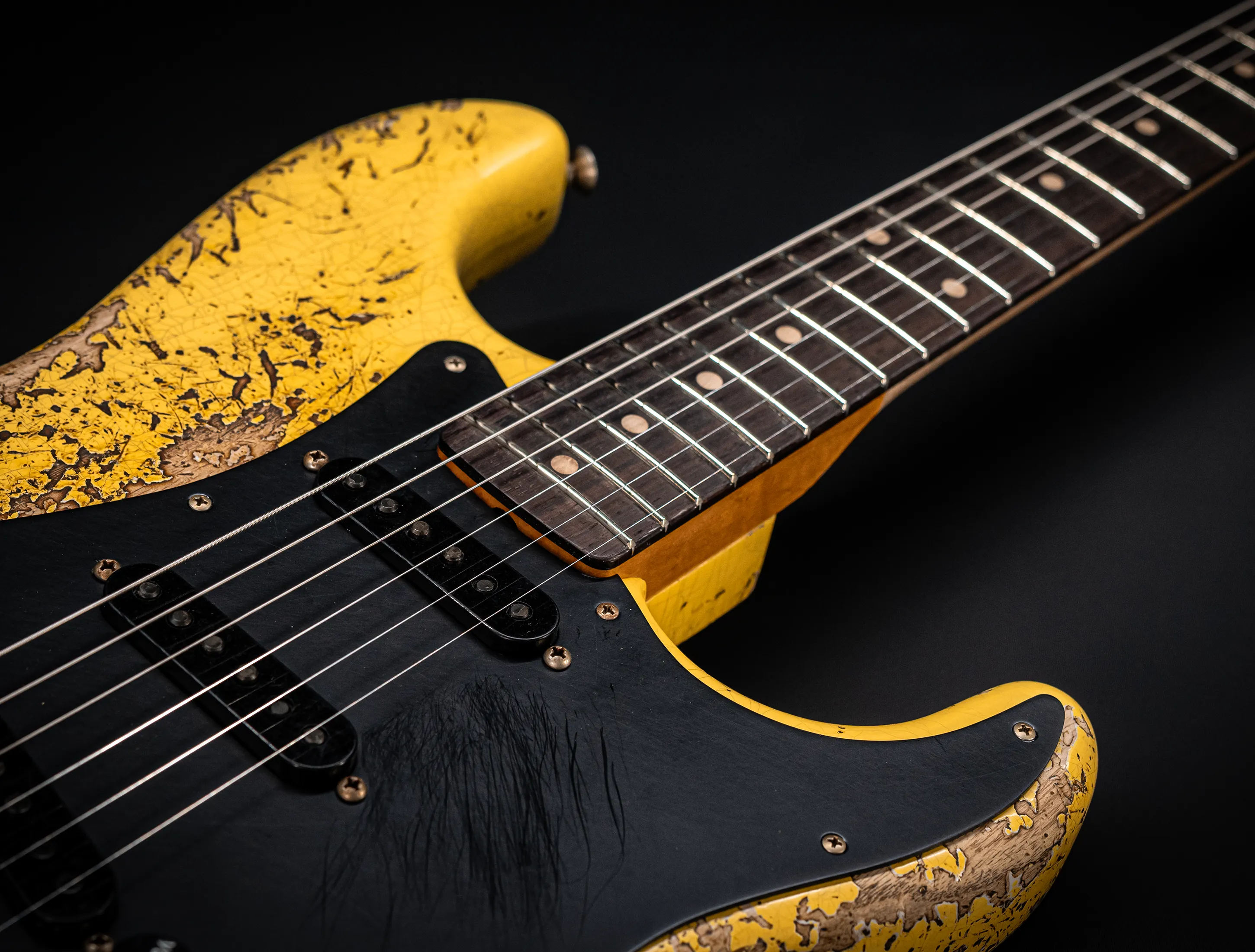 Fender MBD II 1962 Stratocaster MIDAS Super Heavy Relic - ASH Body Graffity Yellow