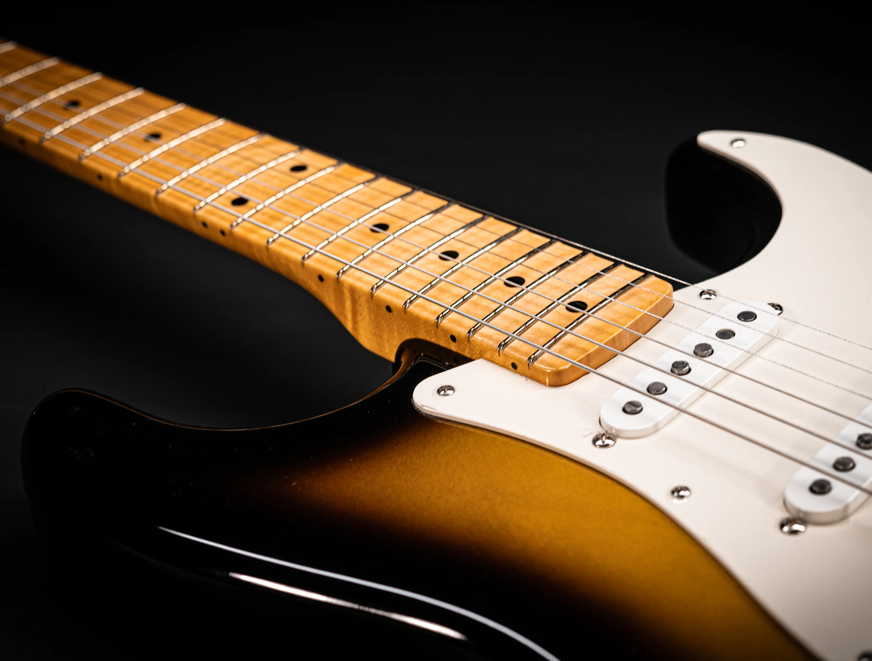 a164354 Fender MBD Limited 1957 Stratocaster Timeless NOS flame Neck - Sunburst