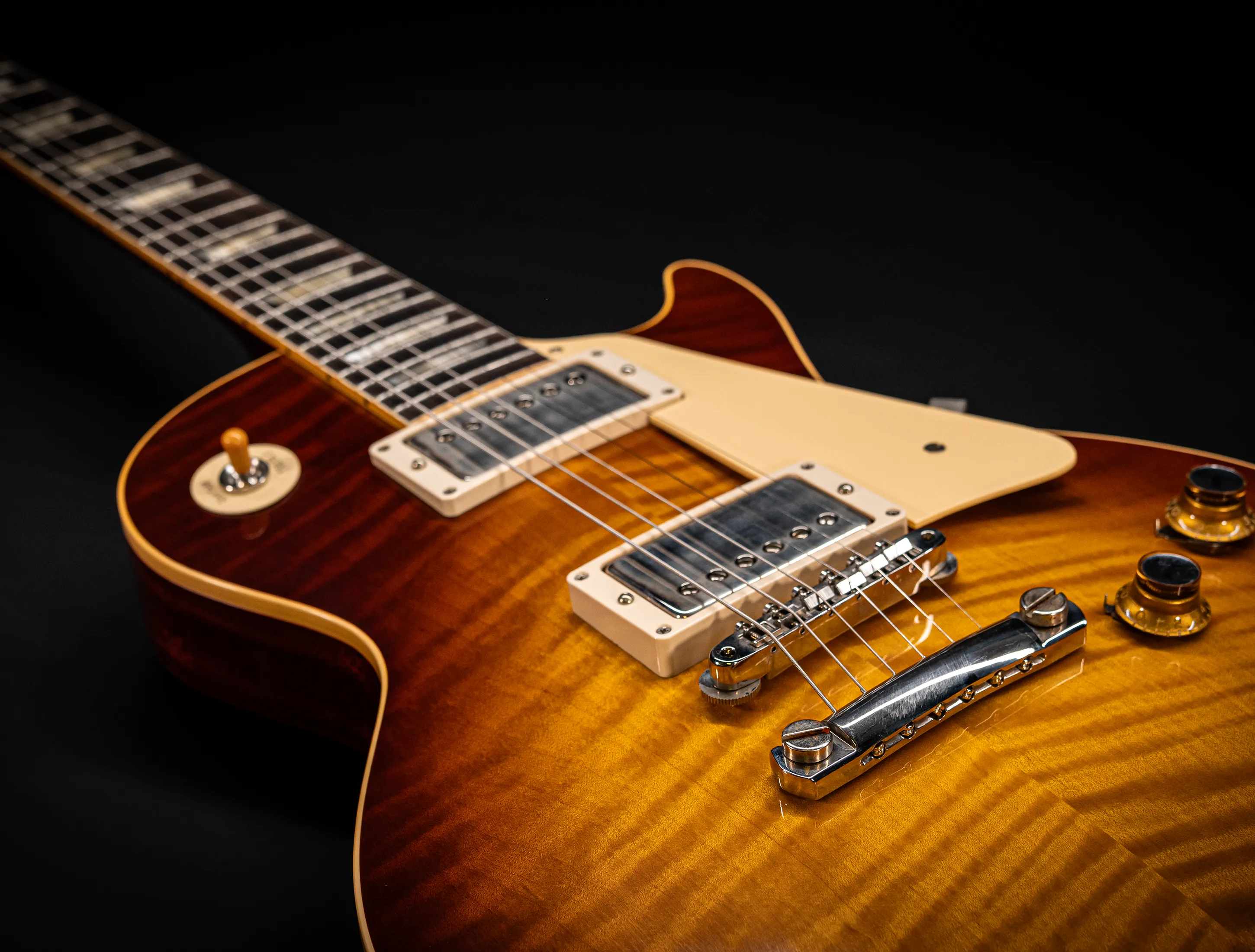 a170809 Gibson Les Paul 1960 Standard Reissue VOS - Iced Tea Burst AAAA Top Musikhaus-Hermann