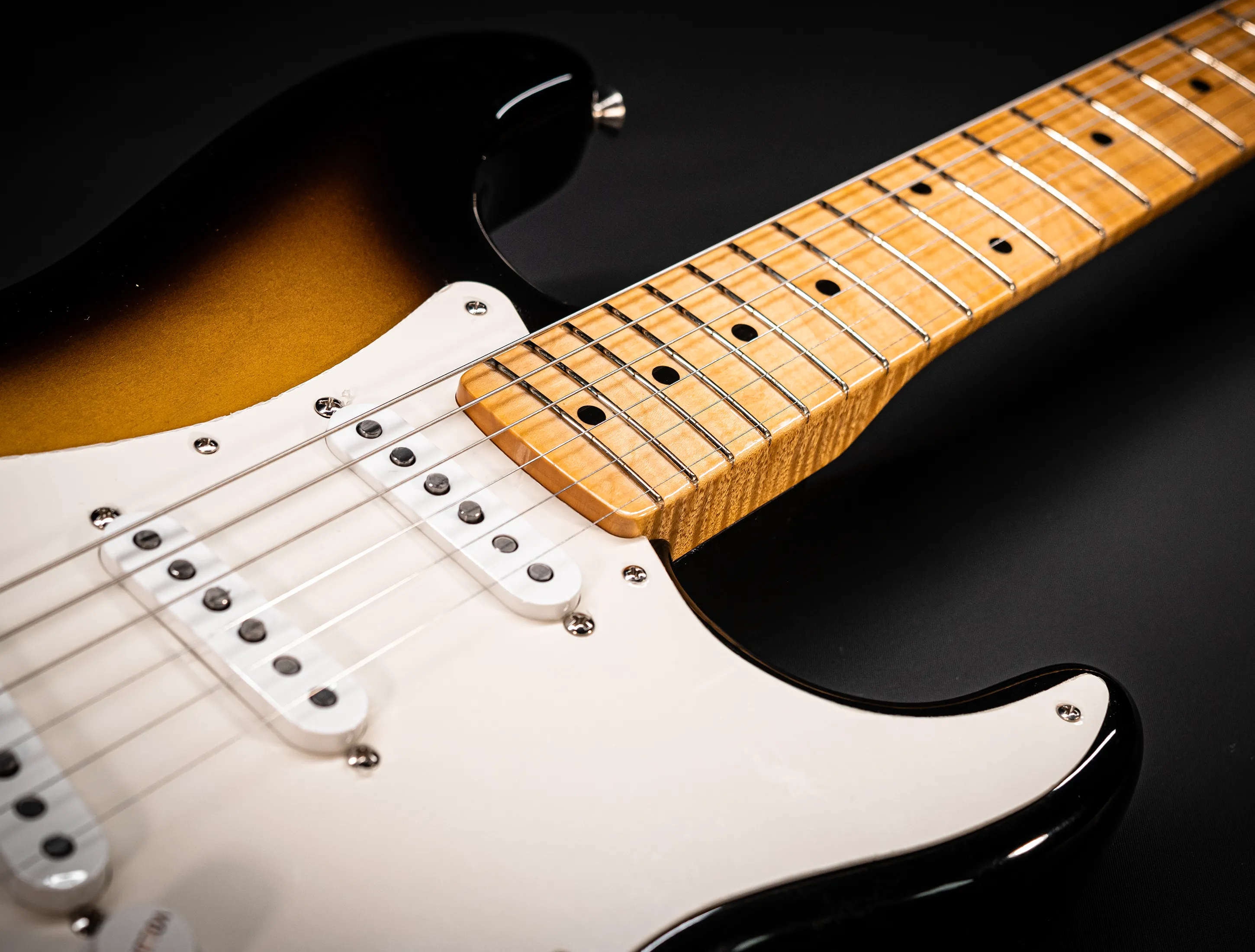 a164332 Fender MBD Limited 1957 Stratocaster Timeless NOS flame Neck - Sunburst