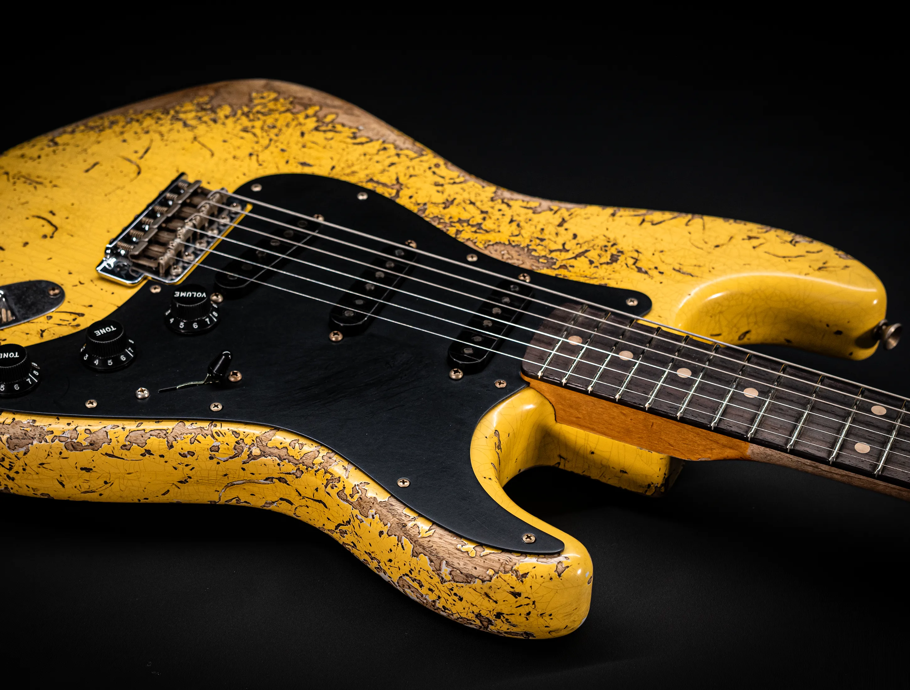 Fender MBD II 1962 Stratocaster MIDAS Super Heavy Relic - ASH Body Graffity Yellow
