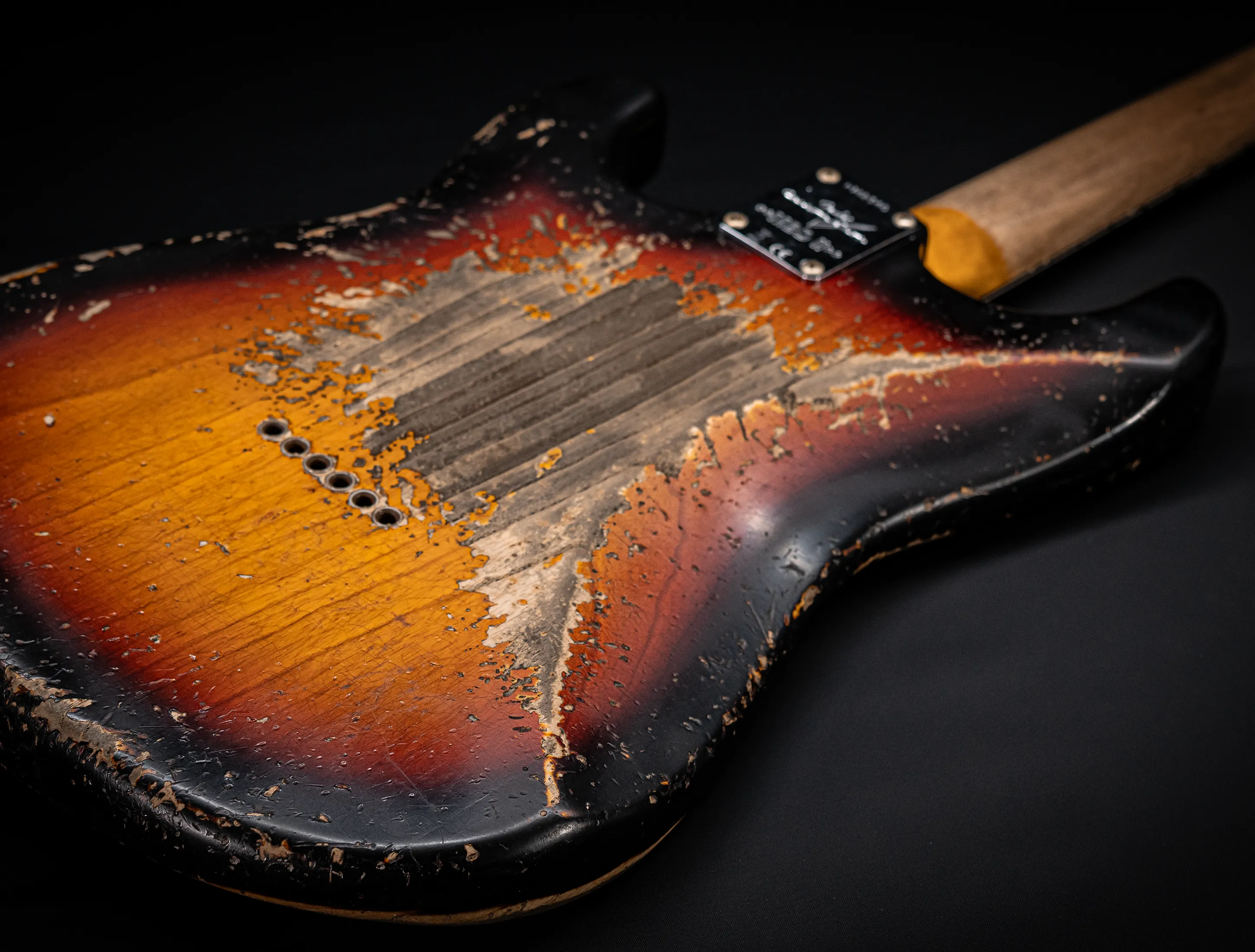Fender MBD II 1962 Humbucker Hardtail Stratocaster MIDAS Super Heavy Relic - ASH Body Sunburst