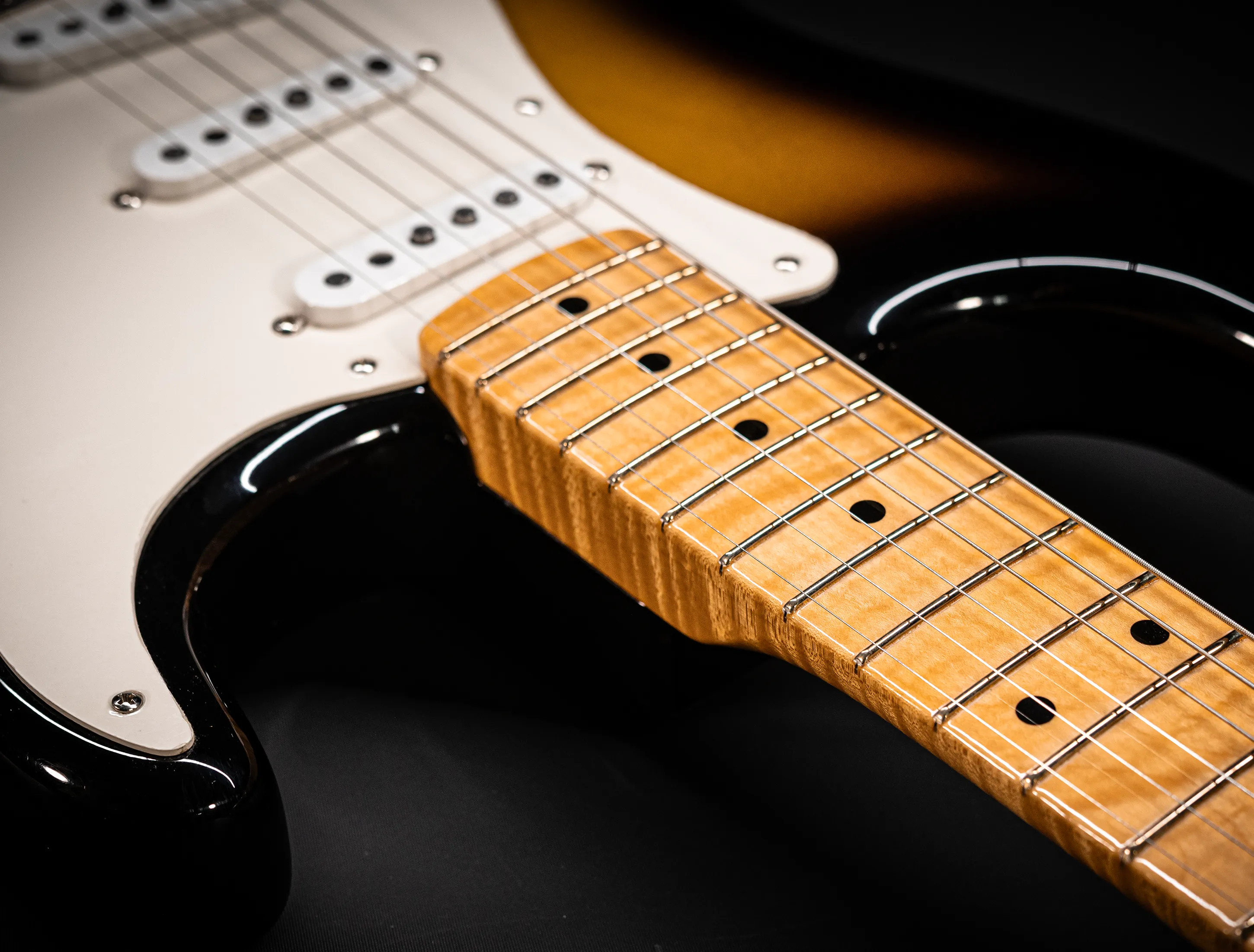 a164349 Fender MBD Limited 1957 Stratocaster Timeless NOS flame Neck - Sunburst