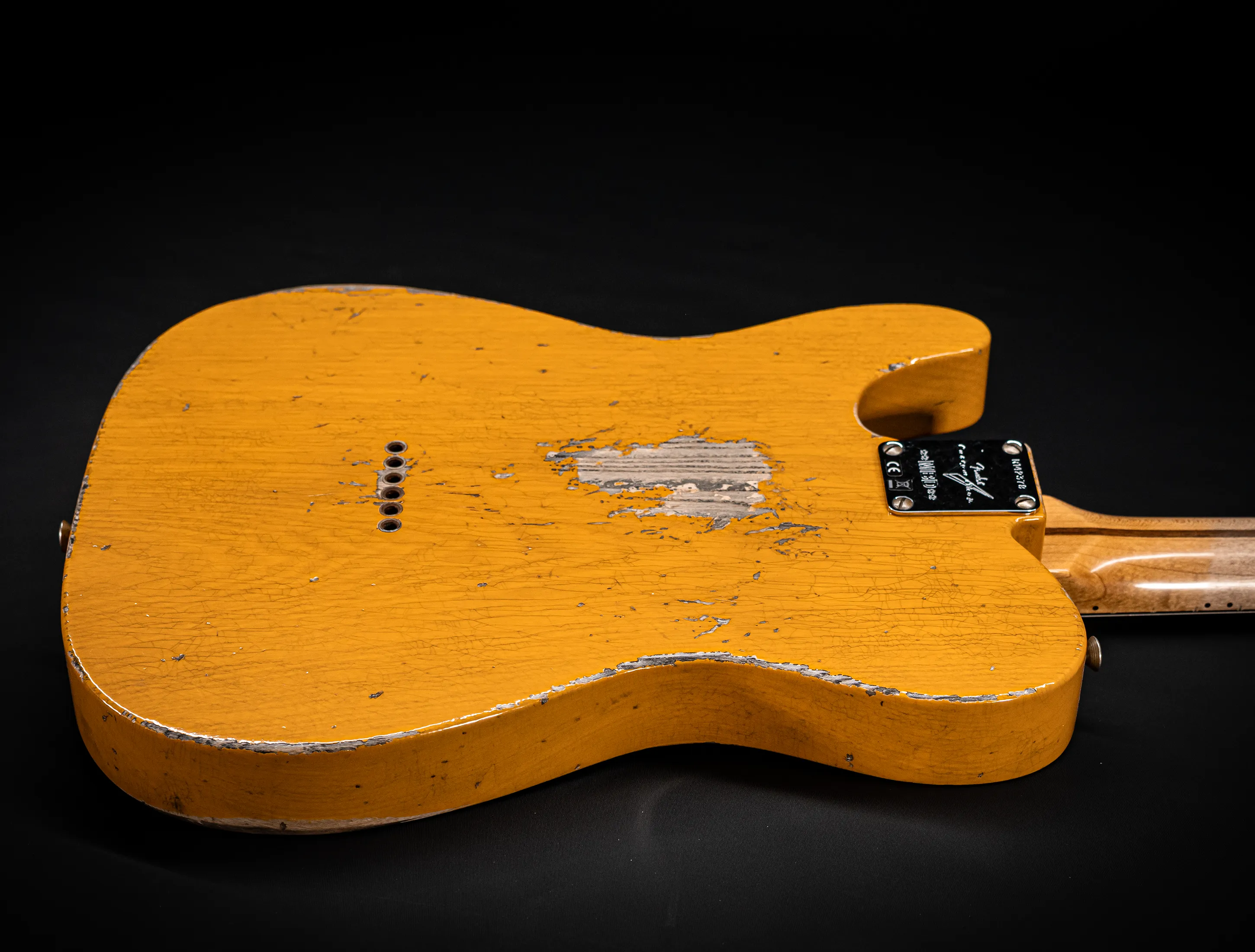Fender MBD 1952 Humbucker Telecaster Heavy Relic 1pc Ash Body - Butterscotch Blonde