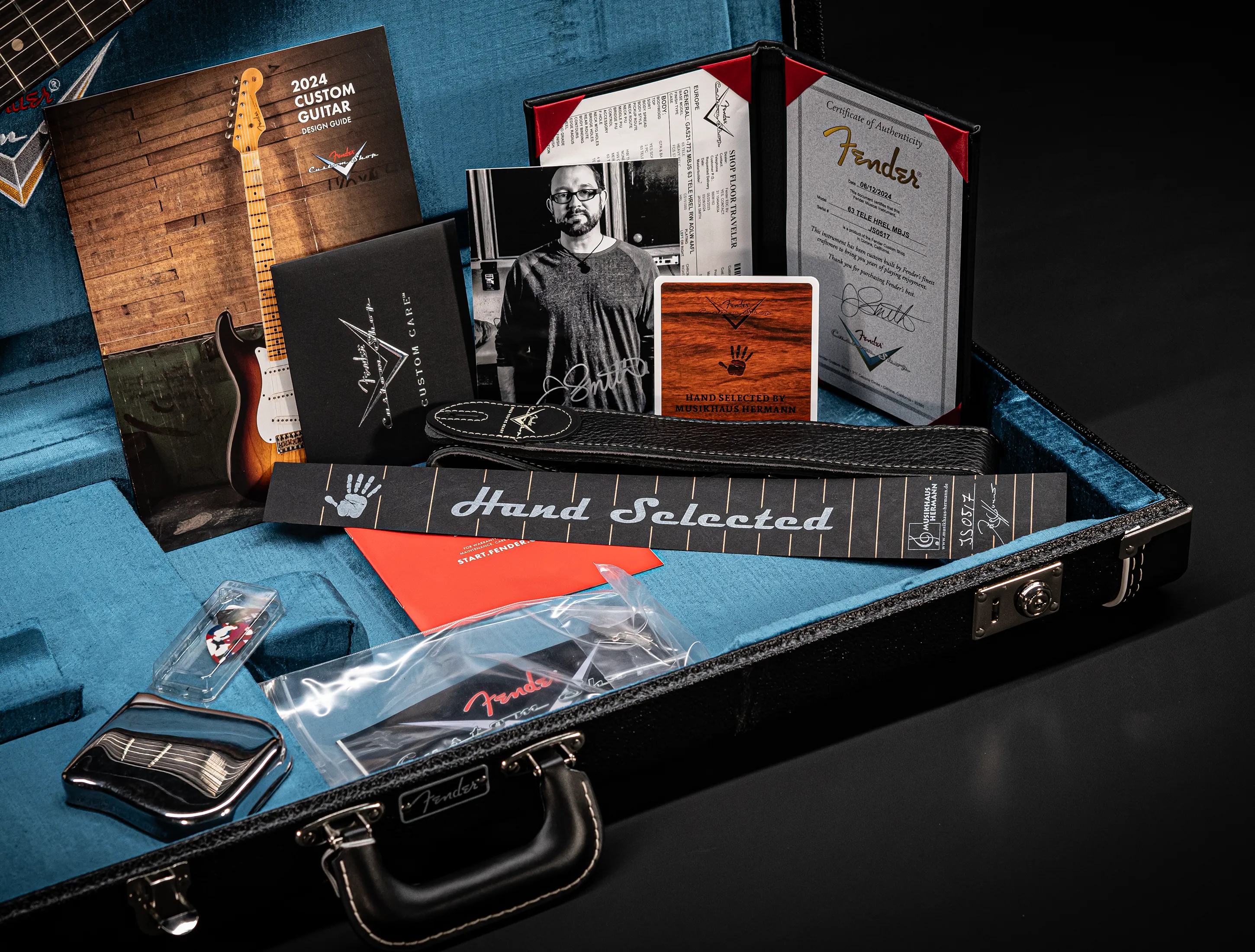 a162504 Fender Masterbuilt Jason Smith 1963 Telecaster Heavy Relic - Smoked Olympic White