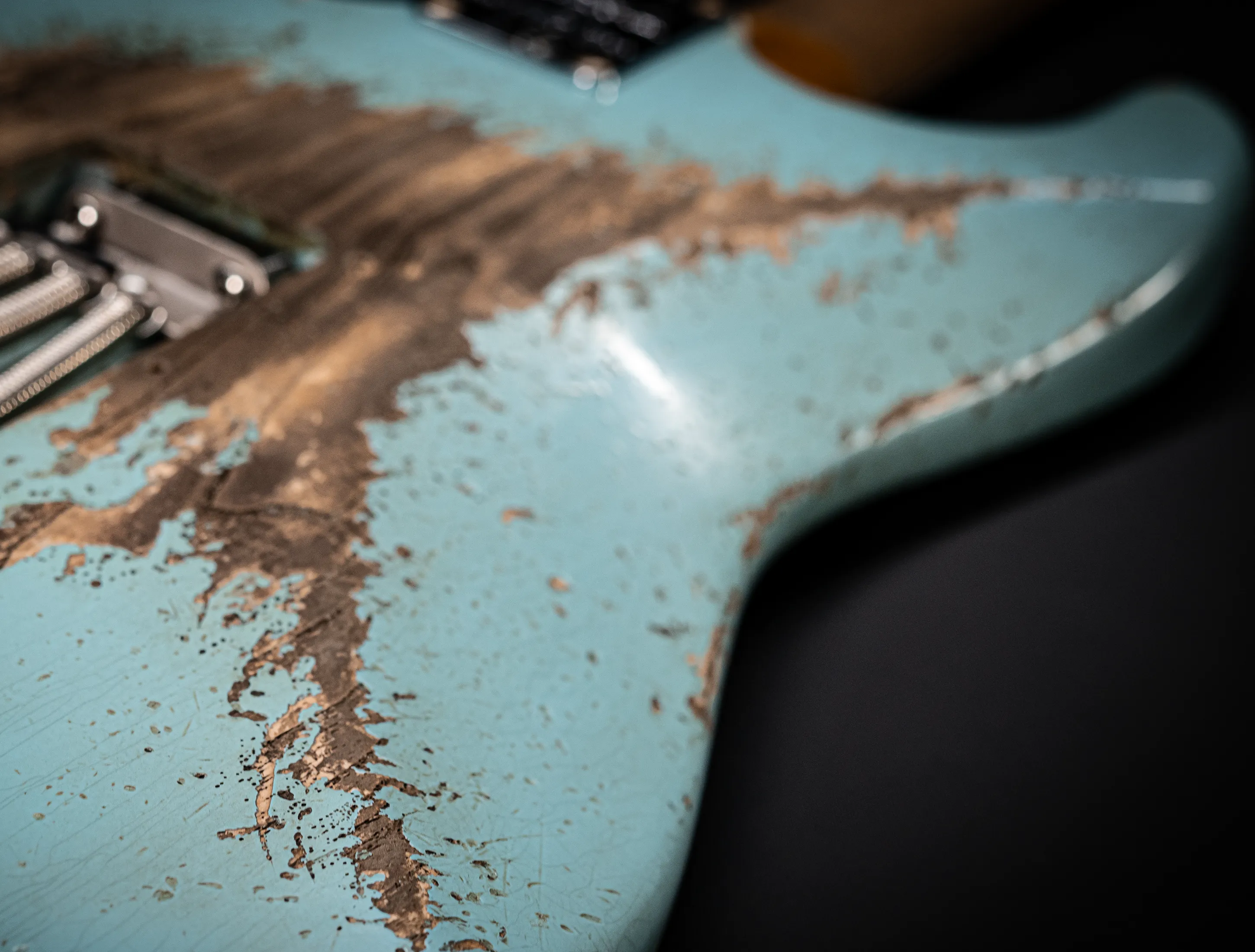 Fender MBD II 1962 Humbucker Stratocaster MIDAS Super Heavy Relic - ASH Body Daphne Blue