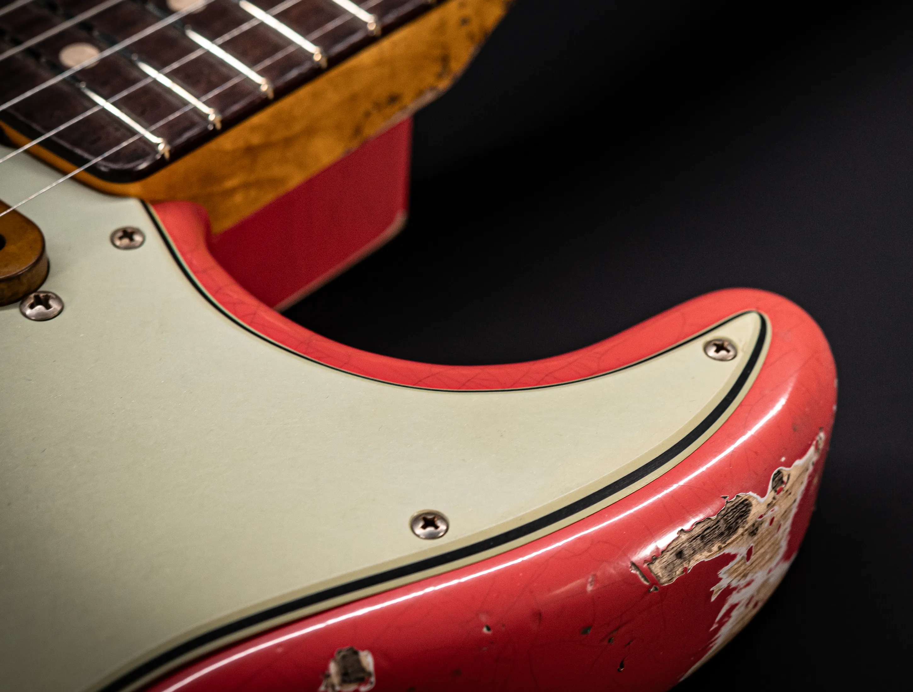 Fender MBD II 1962 Humbucker Stratocaster MIDAS Super Heavy Relic - ASH Body Fiesta Red