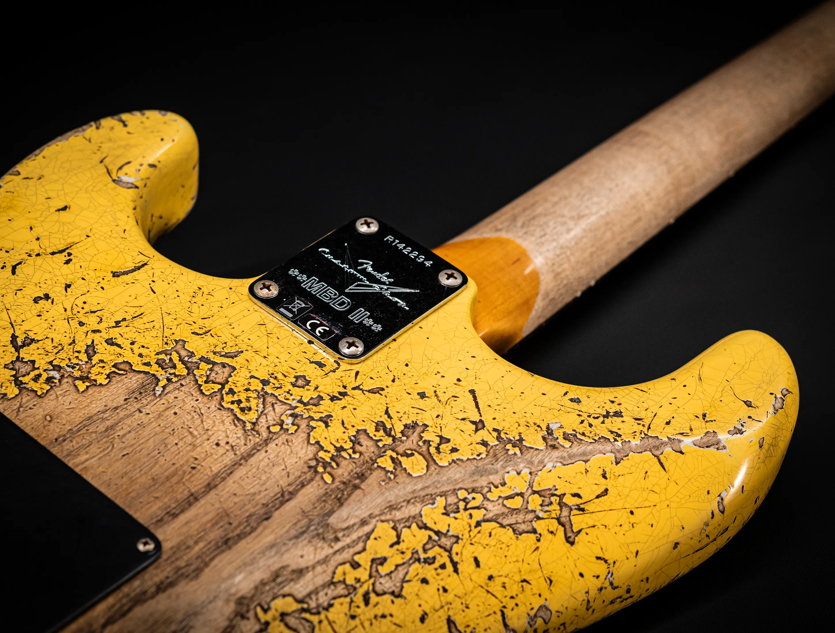Fender MBD II 1962 Stratocaster MIDAS Super Heavy Relic - ASH Body Graffity Yellow
