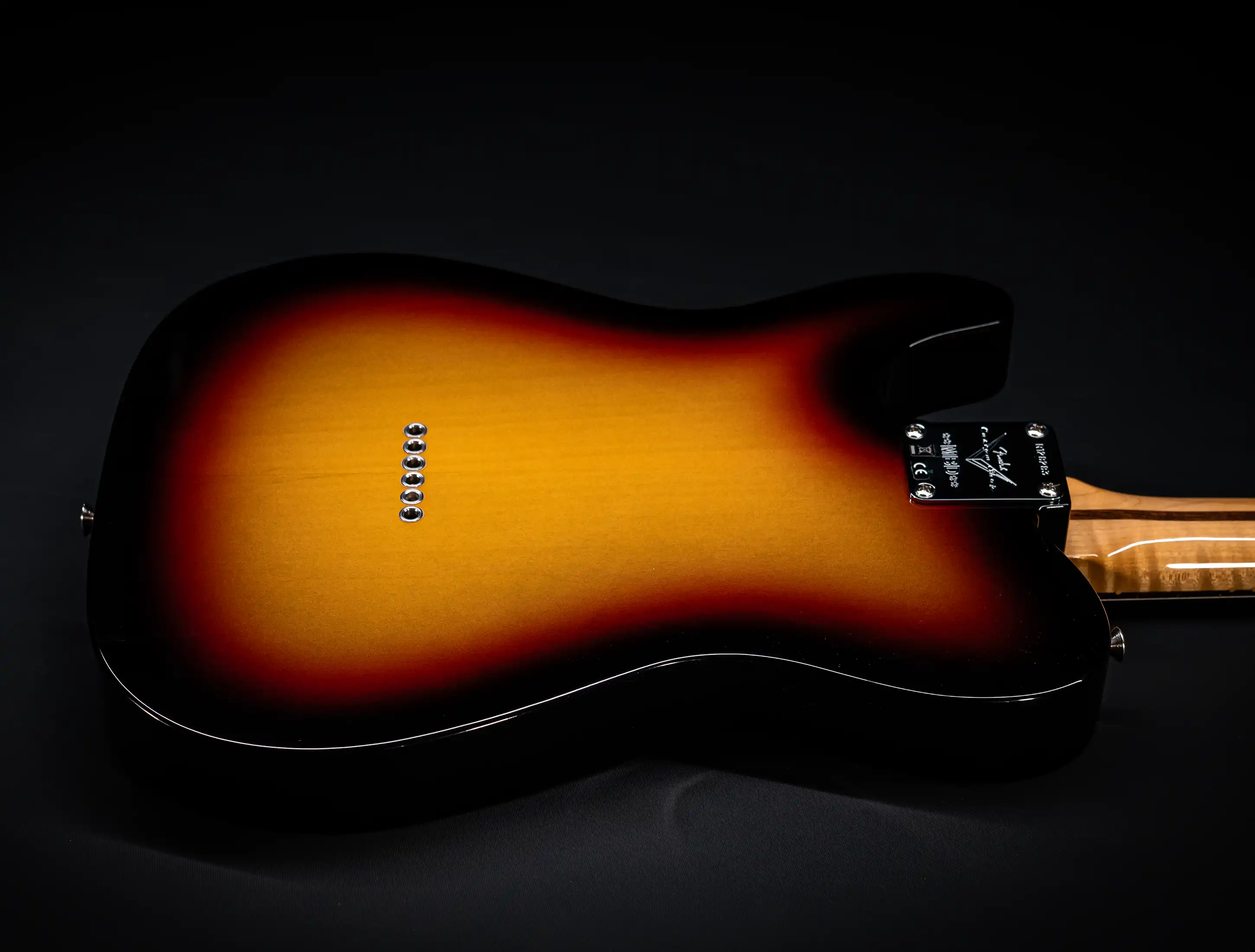 a154589 Fender-MBD-Limited-1963-Telecaster-Timeless-NOS-flame-Neck-Sunburst