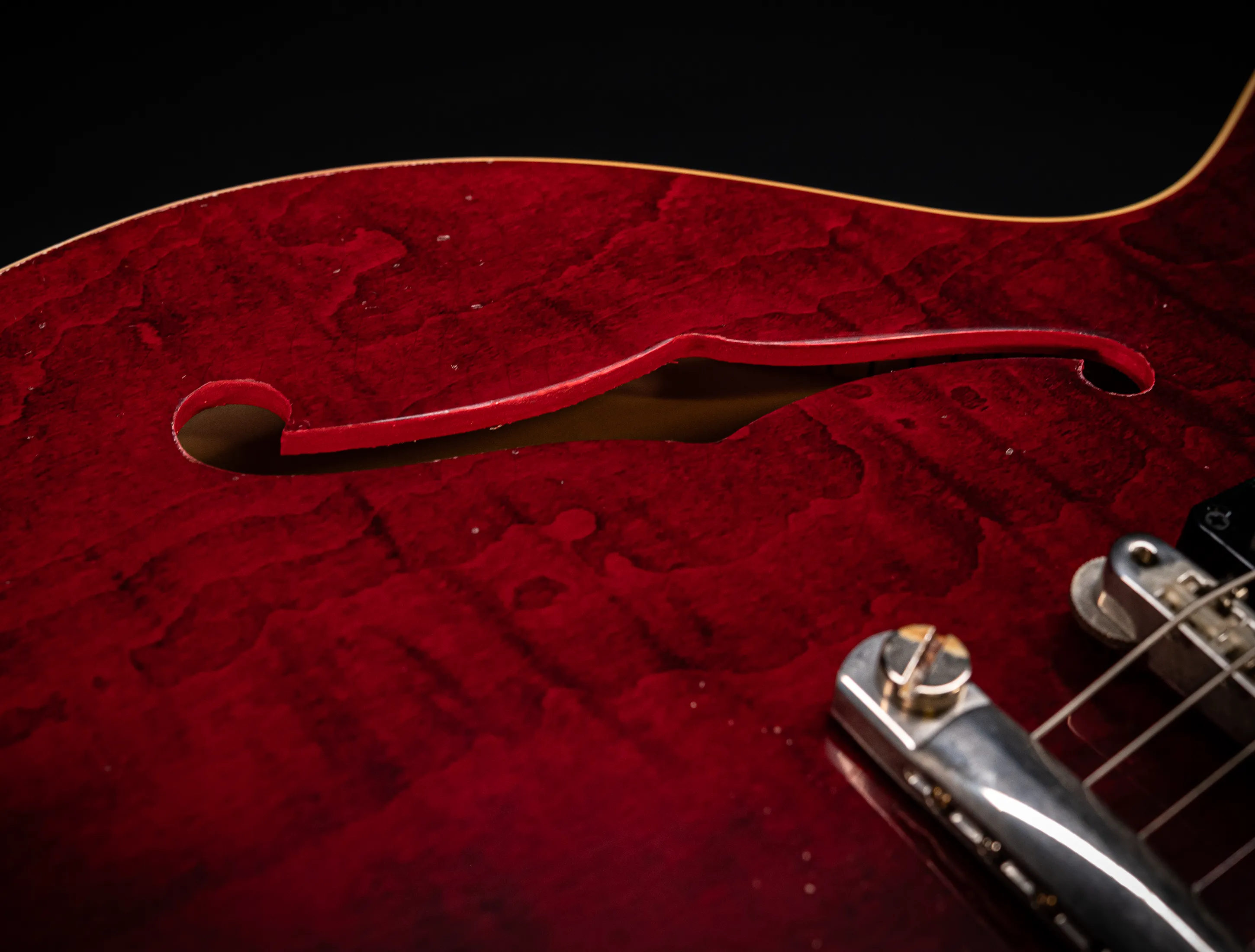 a165205 Gibson ES-335 1964 Custom Shop Murphy Lab Light Aged Figured Maple - 60s Viking Red