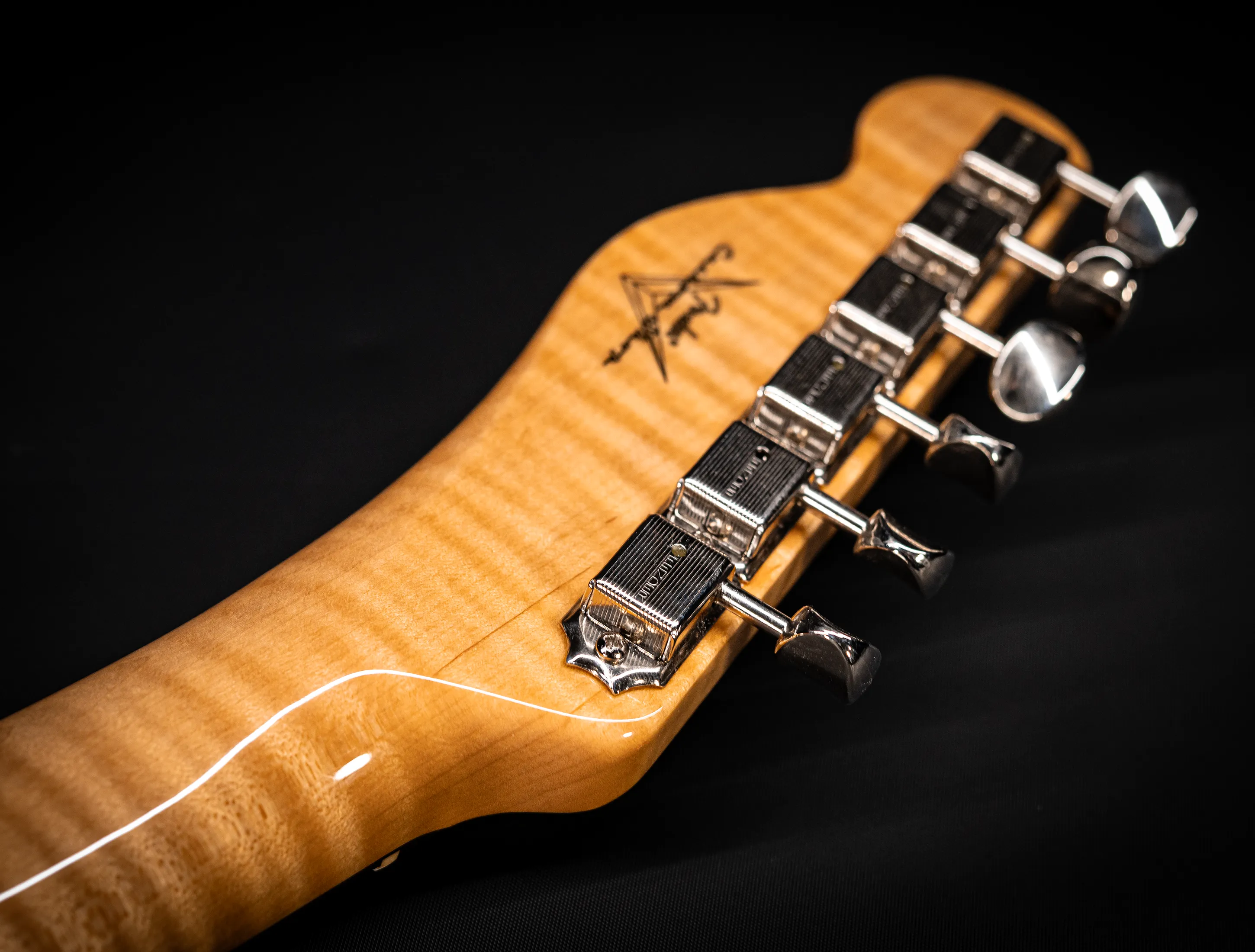 a164314 Fender MBD Limited 1963 Telecaster Timeless NOS flame Neck - Fiesta Red